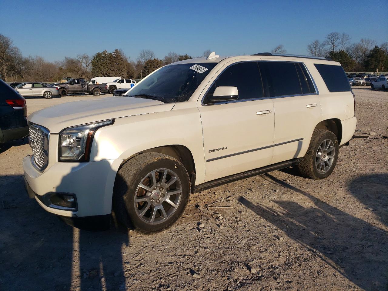 2015 Gmc Yukon Denali White vin: 1GKS2CKJXFR581493