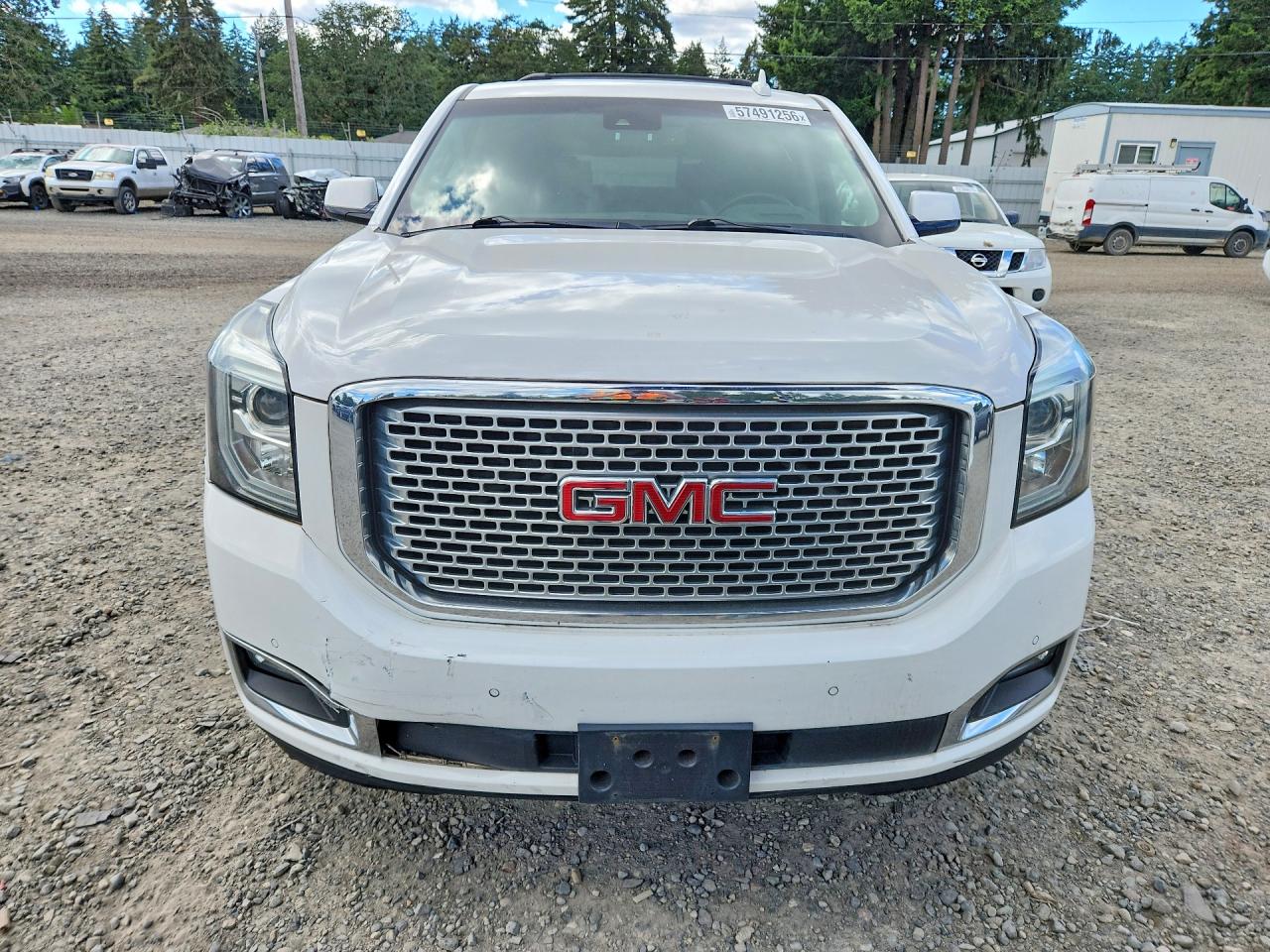 2015 Gmc Yukon Denali White vin: 1GKS2CKJXFR597869