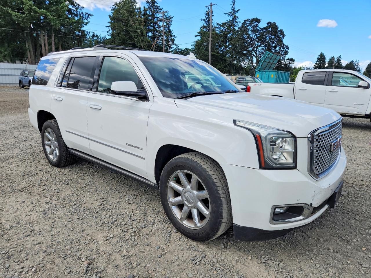 2015 Gmc Yukon Denali White vin: 1GKS2CKJXFR597869