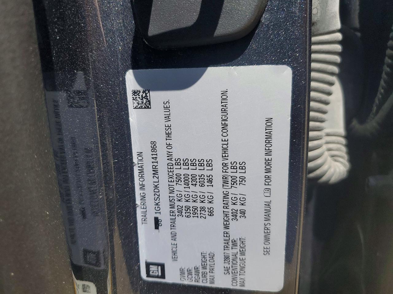 2021 Gmc Yukon Denali Угольный vin: 1GKS2DKL2MR141868