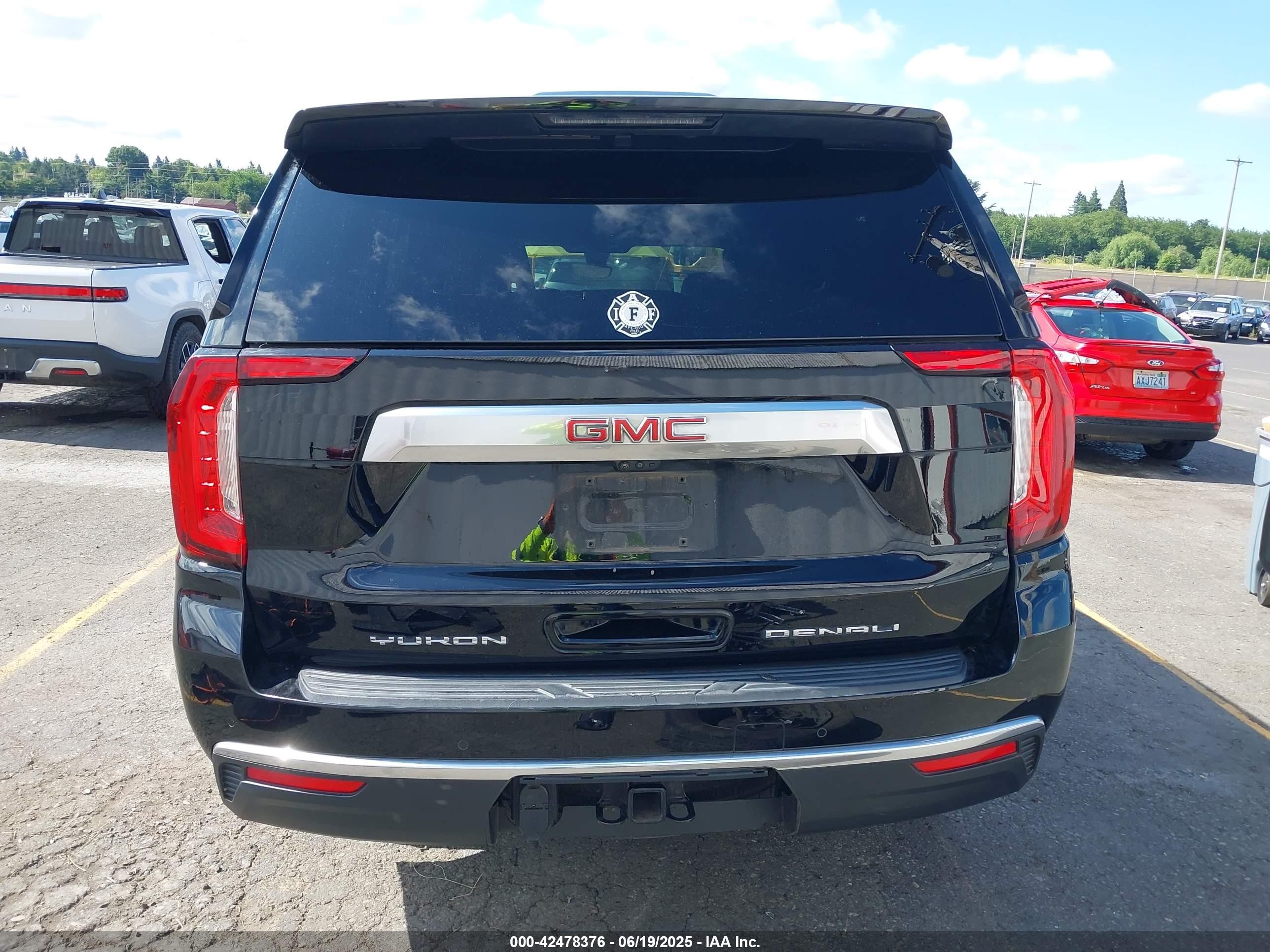 2022 Gmc Yukon 4wd Denali Black vin: 1GKS2DKT9NR212274