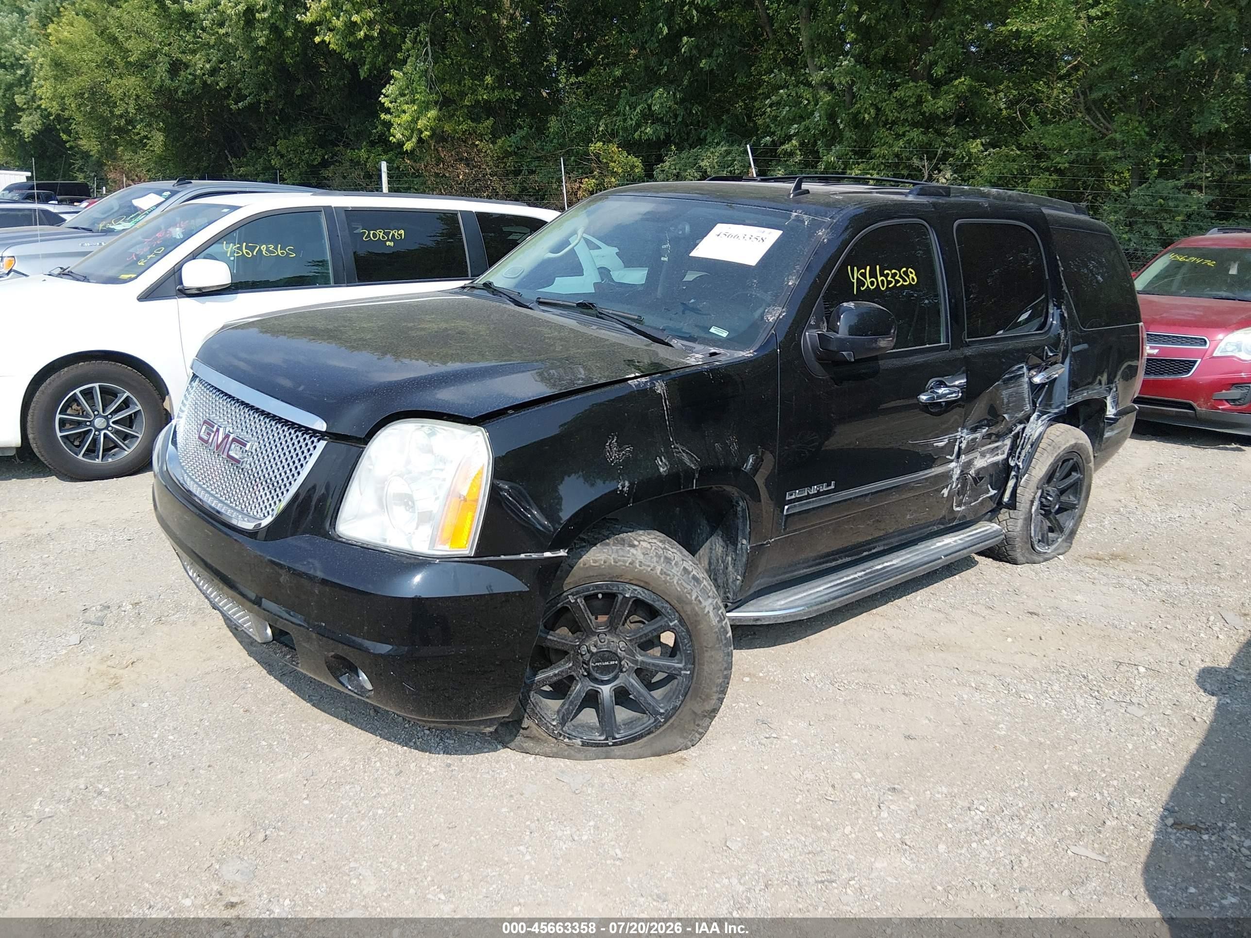 2013 Gmc Yukon Denali Black vin: 1GKS2EEF2DR116514