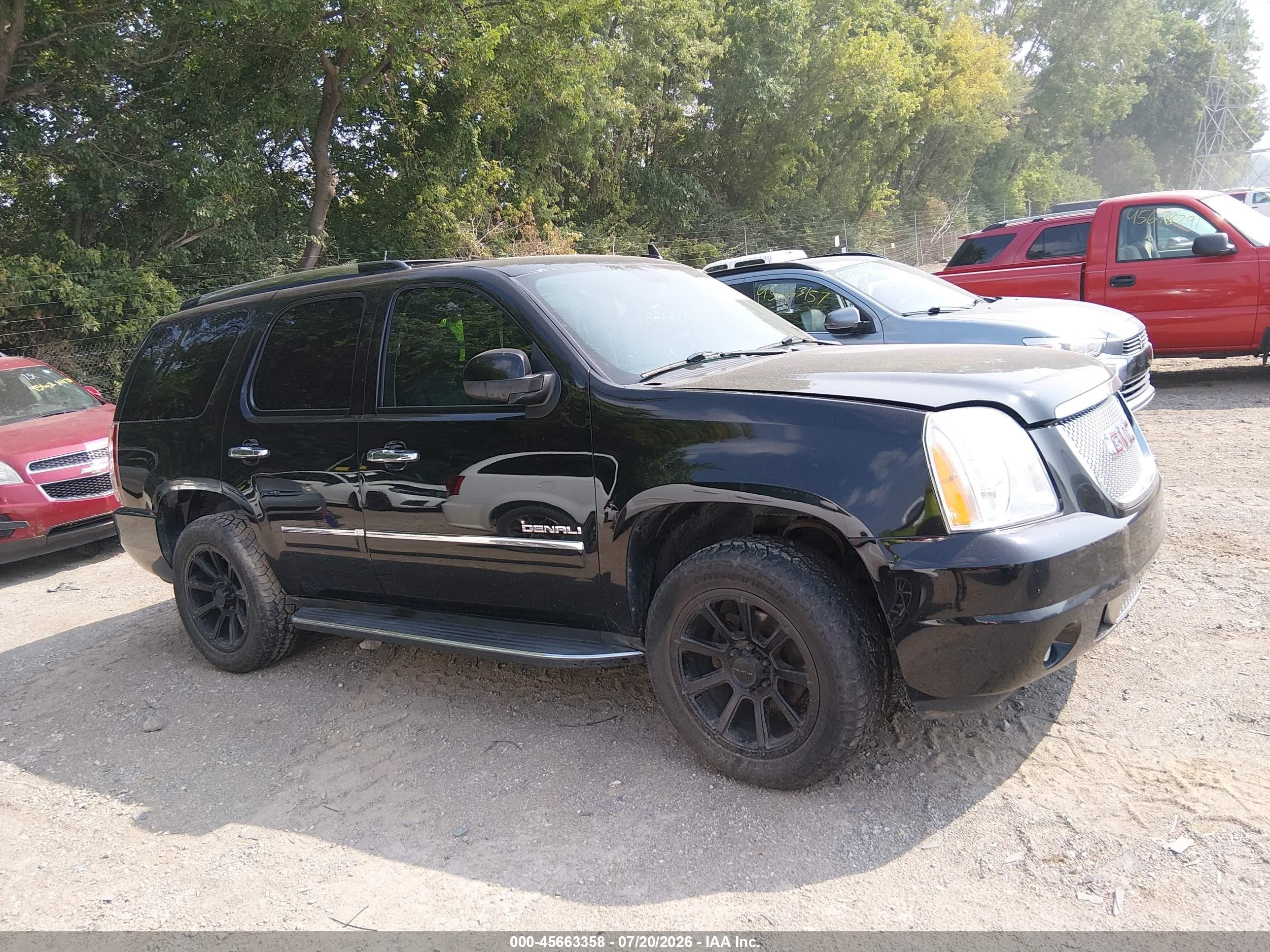 2013 Gmc Yukon Denali Black vin: 1GKS2EEF2DR116514