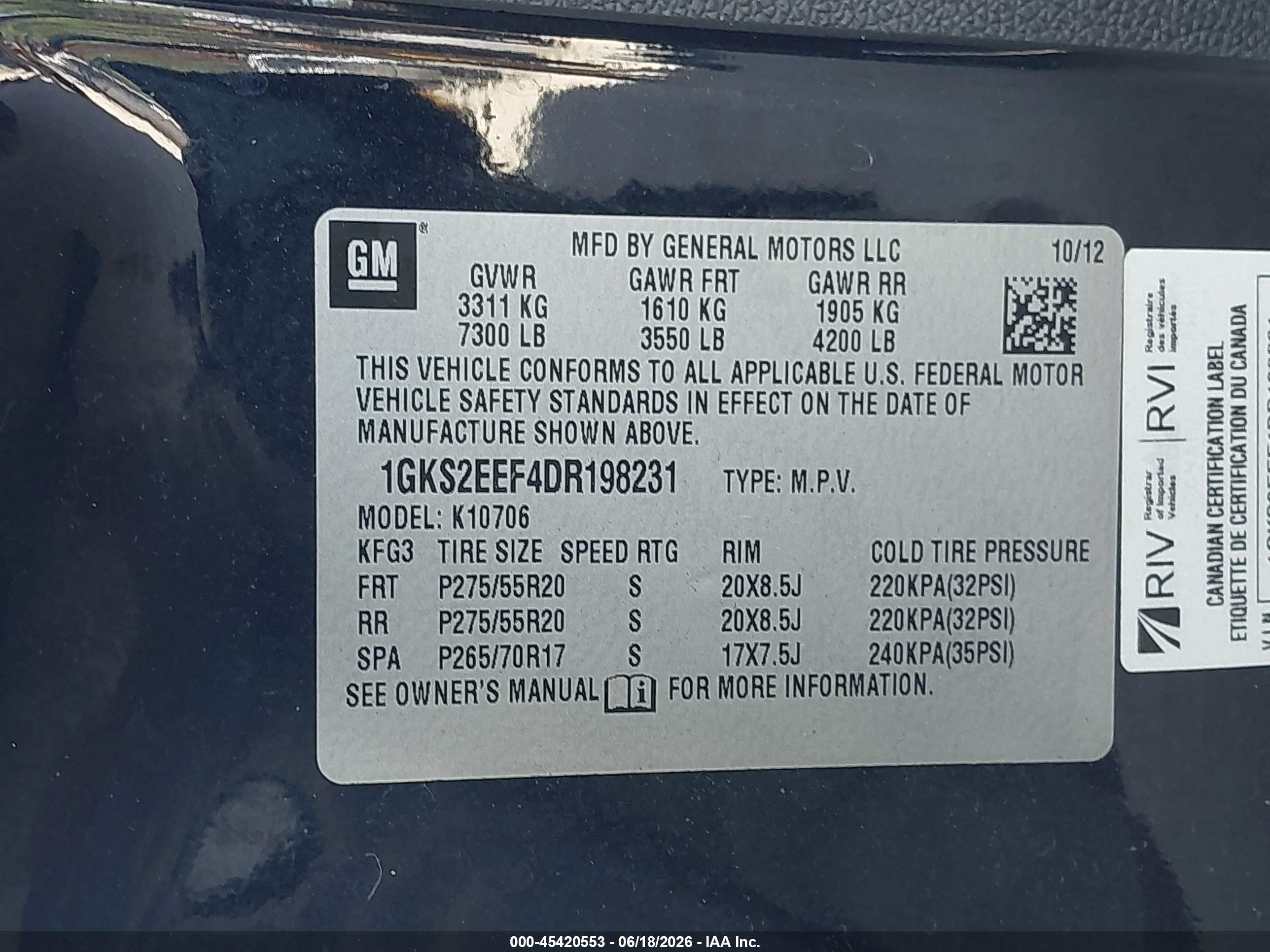 2013 Gmc Yukon Denali Black vin: 1GKS2EEF4DR198231