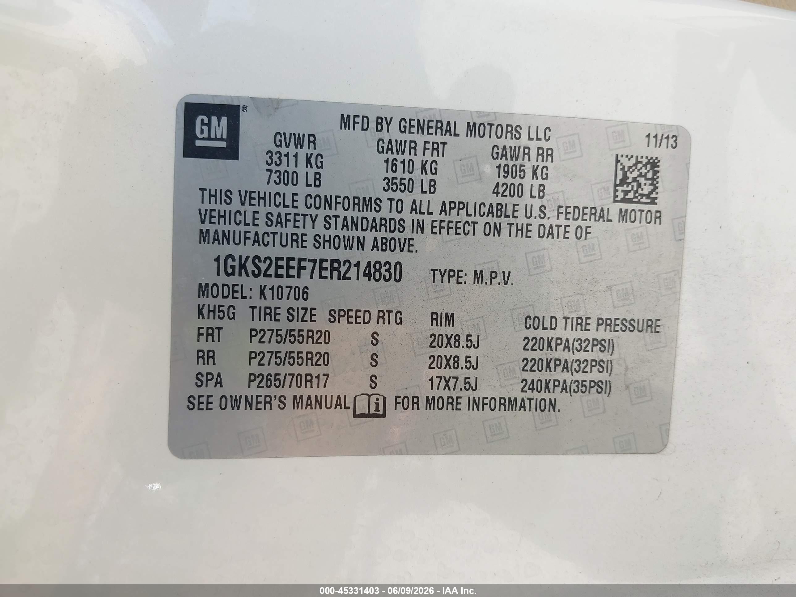 2014 Gmc Yukon Denali Кремовый vin: 1GKS2EEF7ER214830