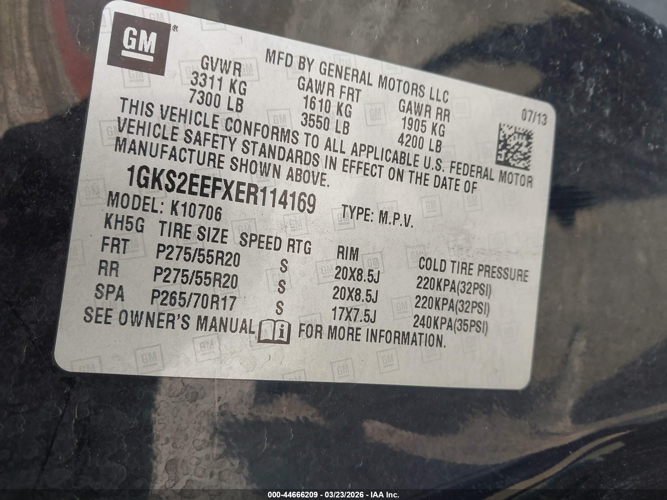 2014 Gmc Yukon Denali Черный vin: 1GKS2EEFXER114169
