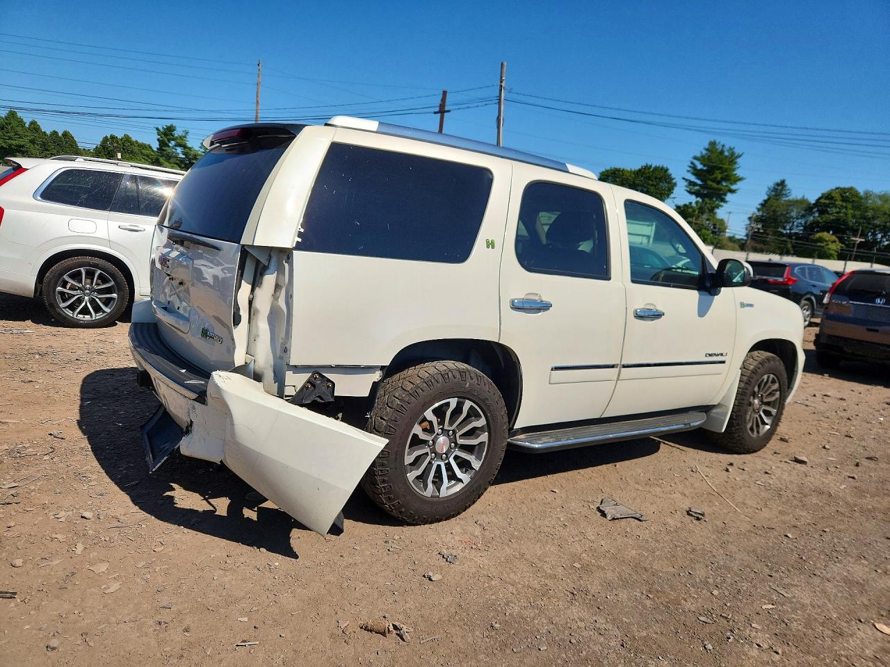 2012 Gmc Yukon Denali Hybrid Белый vin: 1GKS2GEJ3CR222808