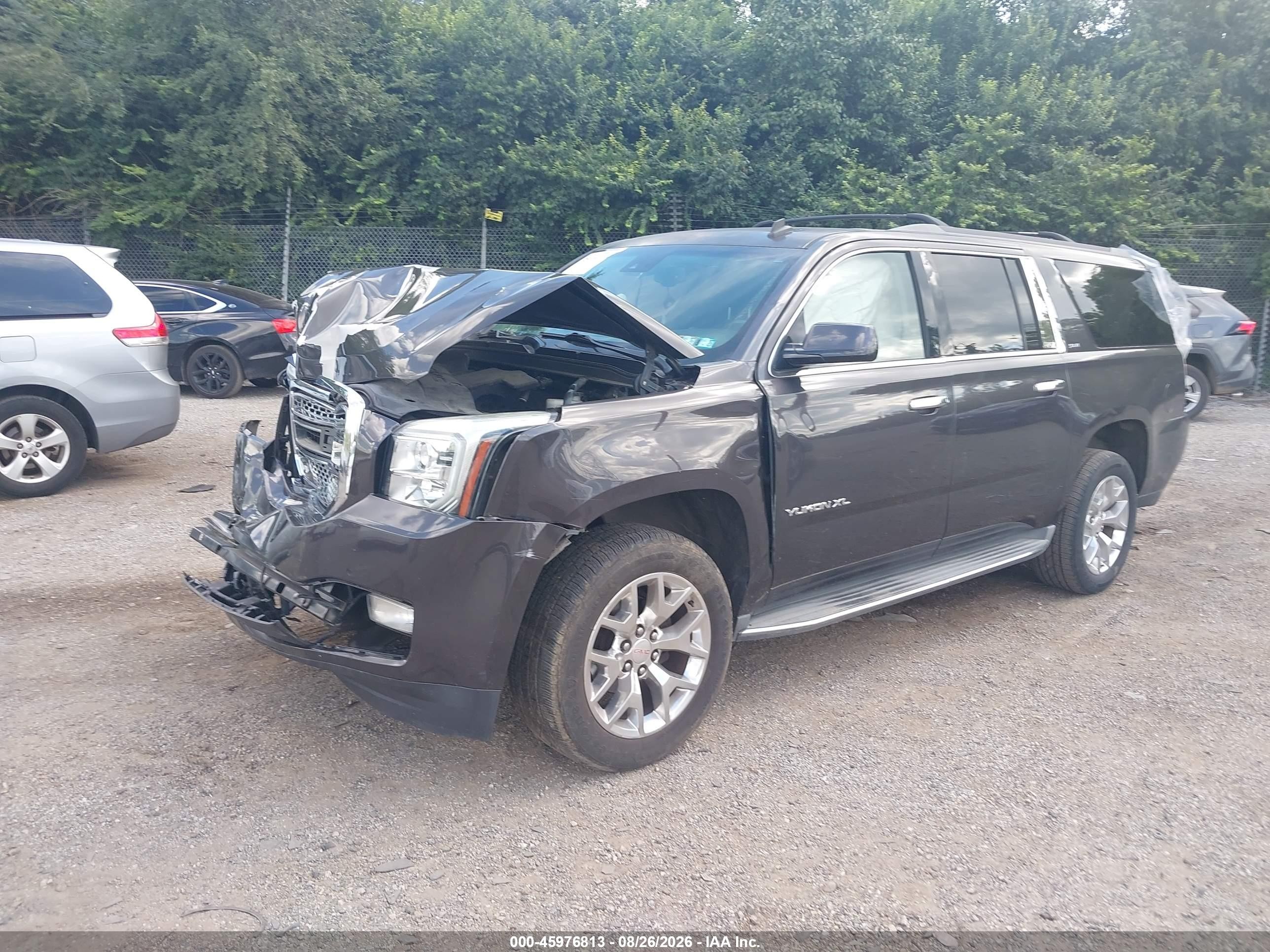 2015 Gmc Yukon Xl 1500 Sle Gray vin: 1GKS2GKCXFR141122