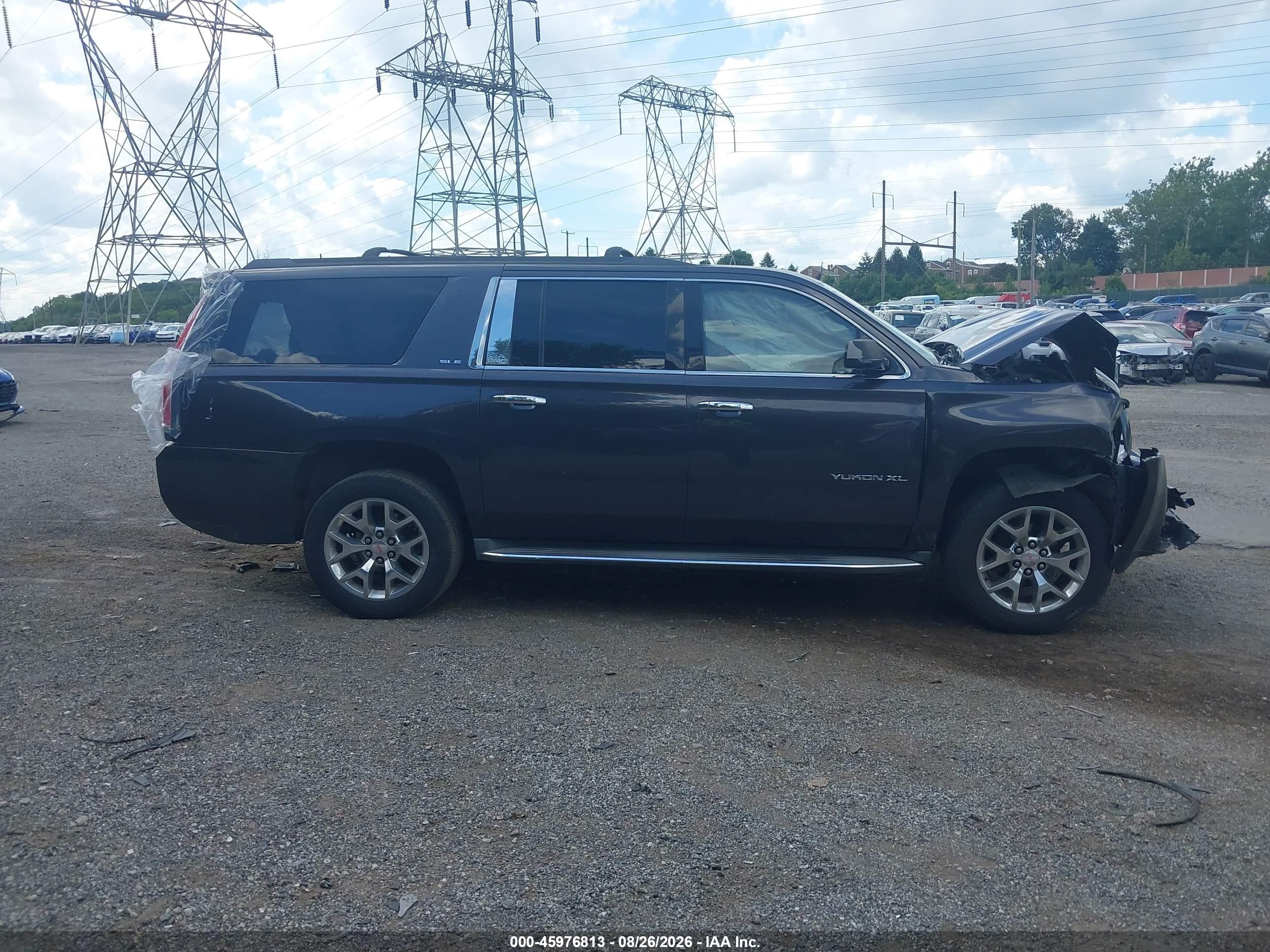 2015 Gmc Yukon Xl 1500 Sle Gray vin: 1GKS2GKCXFR141122