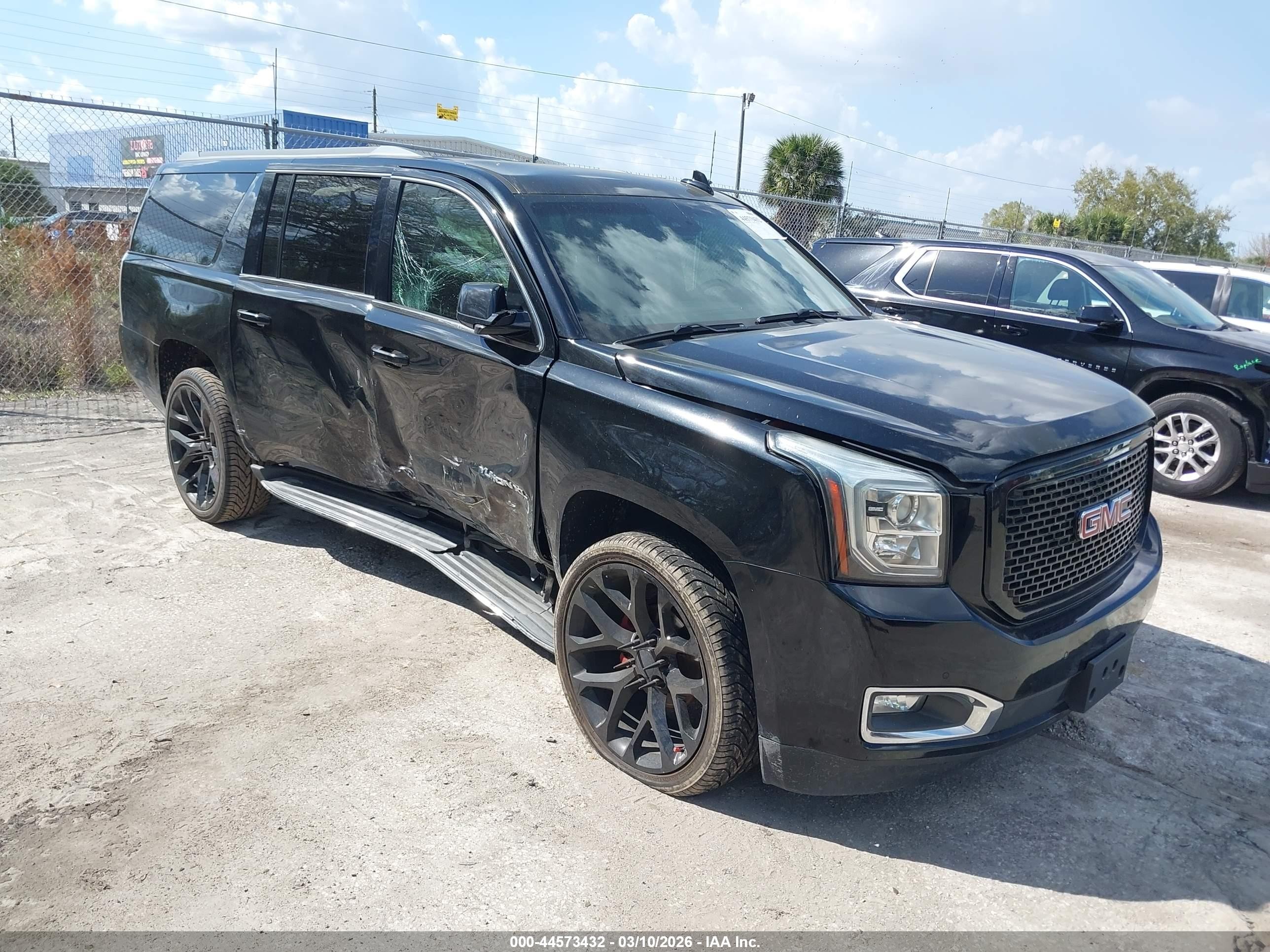 2018 Gmc Yukon Xl K1500 Slt Black vin: 1GKS2GKCXJR373681