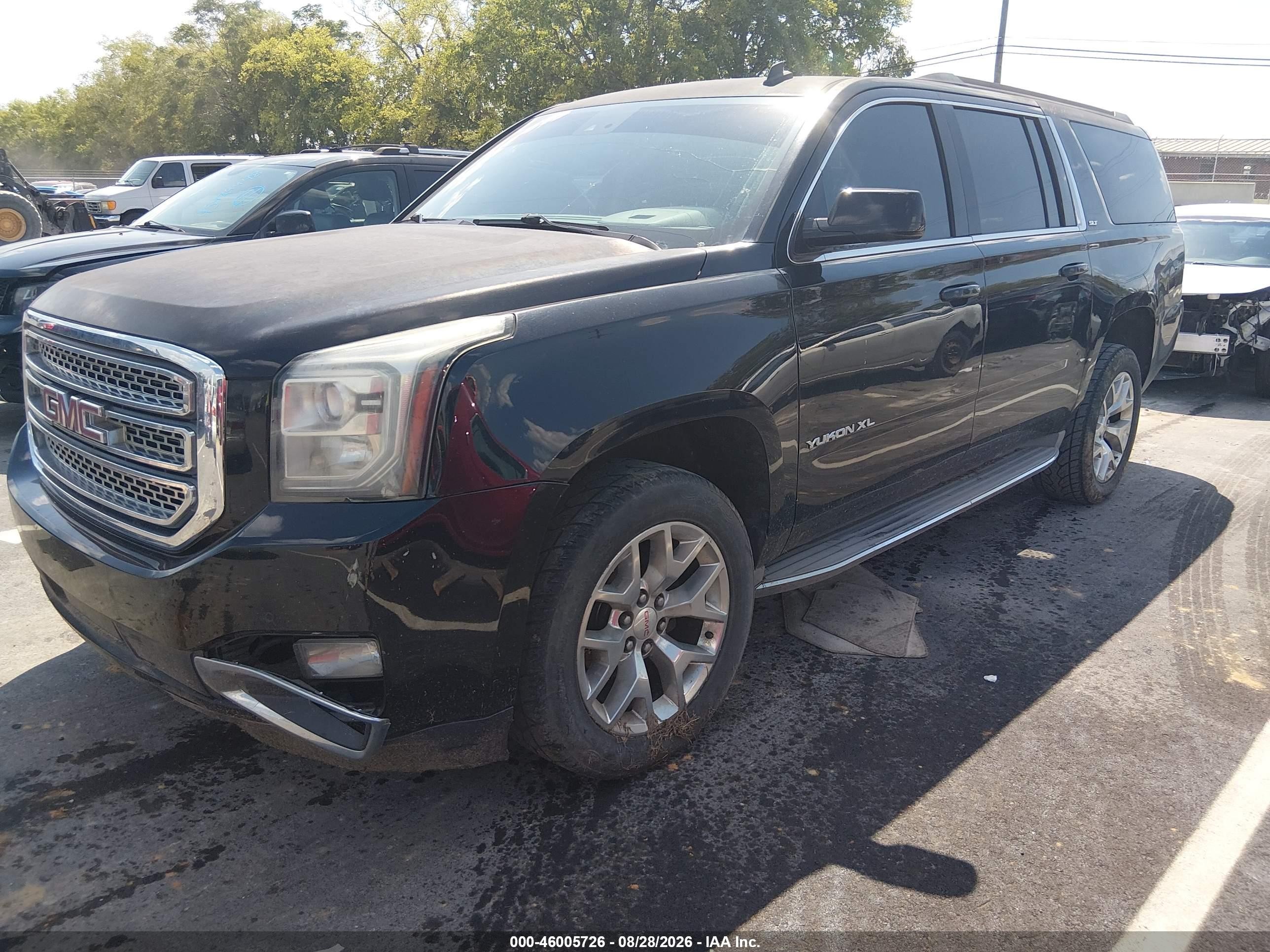 2015 Gmc Yukon Xl K1500 Slt Black vin: 1GKS2HKC1FR124294