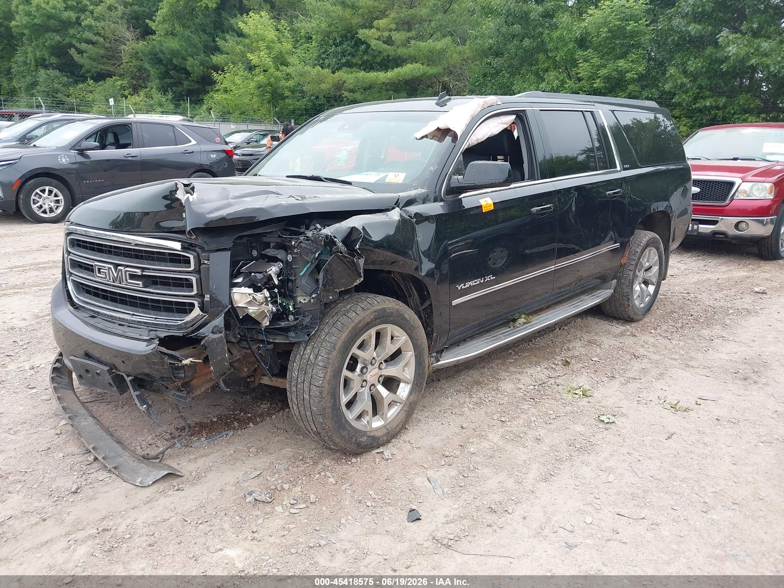 2015 Gmc Yukon Xl 1500 Slt Black vin: 1GKS2HKC5FR116845