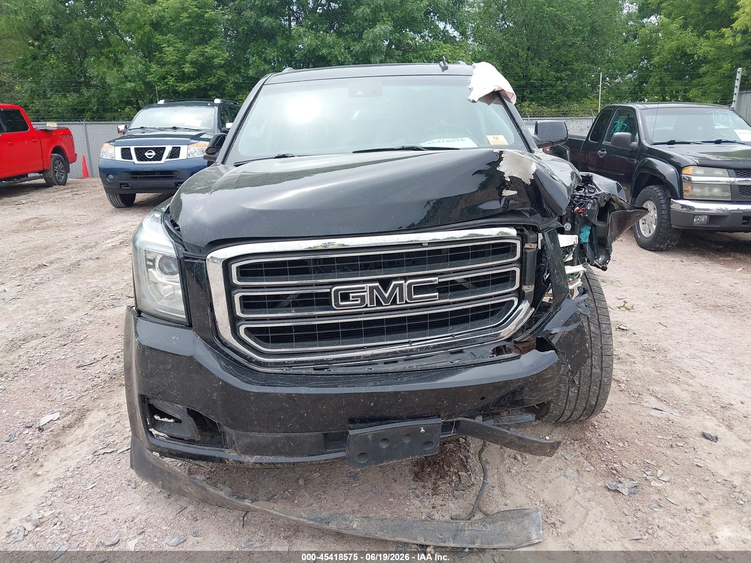 2015 Gmc Yukon Xl 1500 Slt Black vin: 1GKS2HKC5FR116845