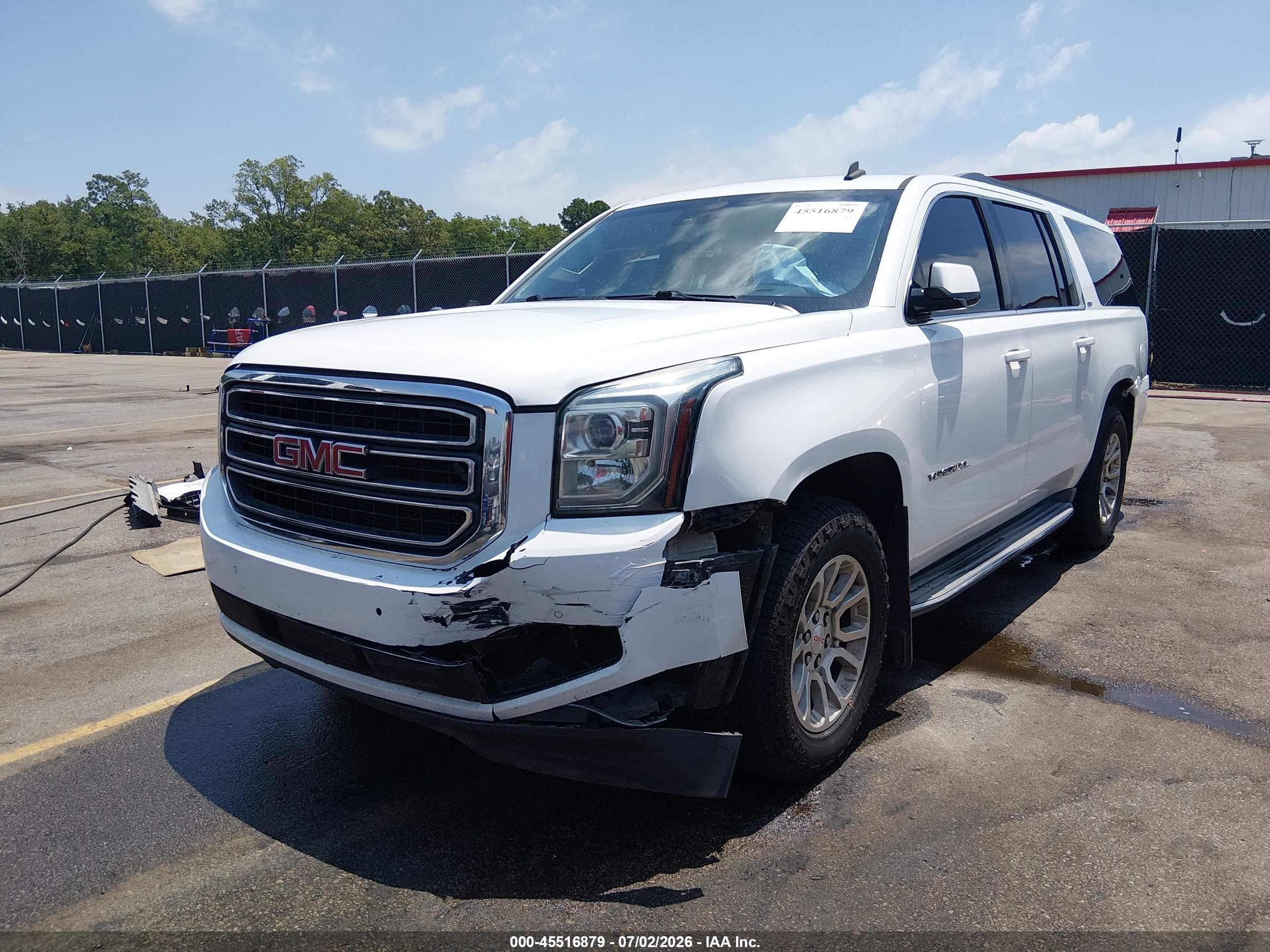 2015 Gmc Yukon Xl 1500 Slt White vin: 1GKS2HKC6FR205422
