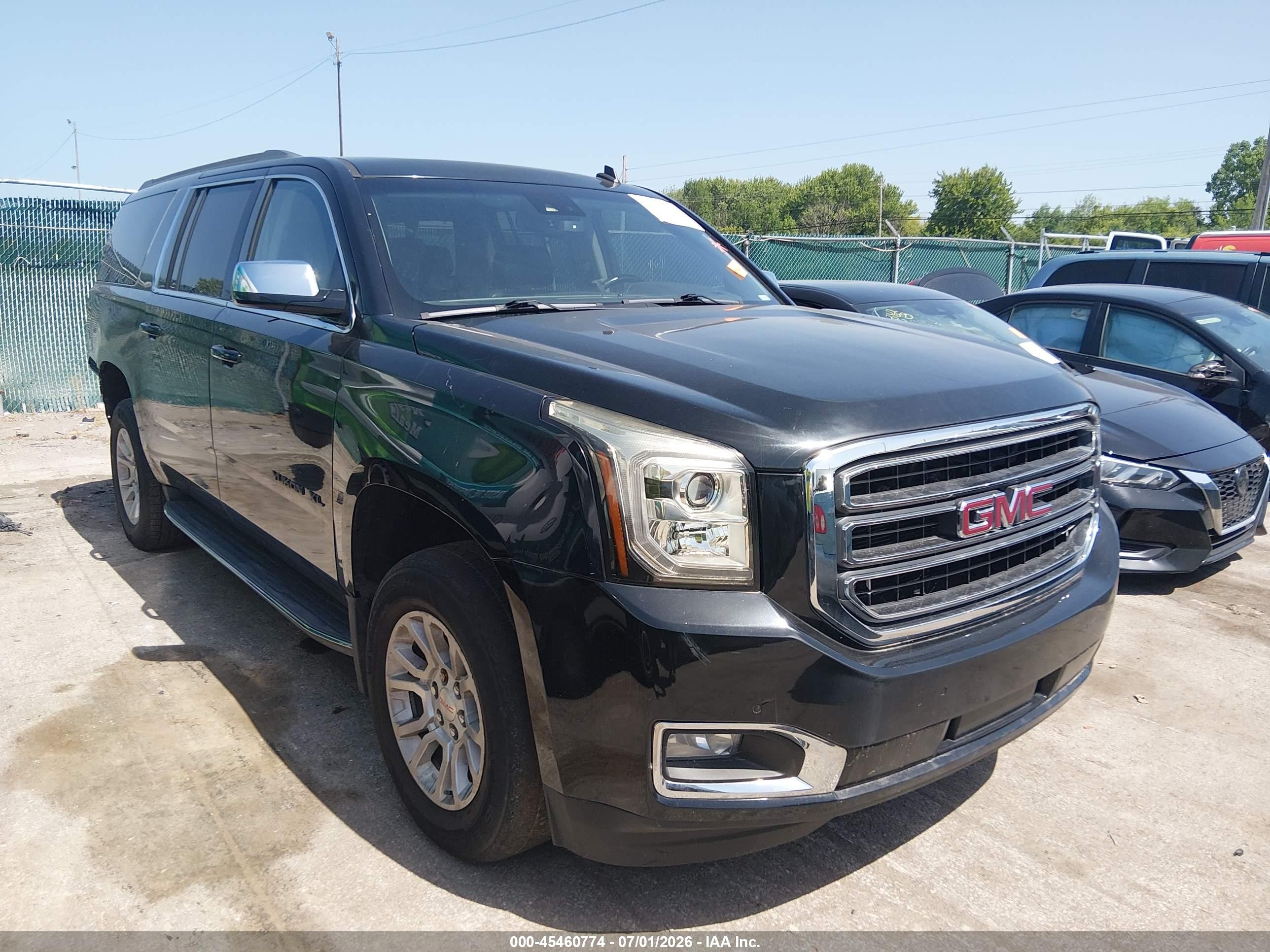 2015 Gmc Yukon Xl 1500 Slt Black vin: 1GKS2HKC7FR123845