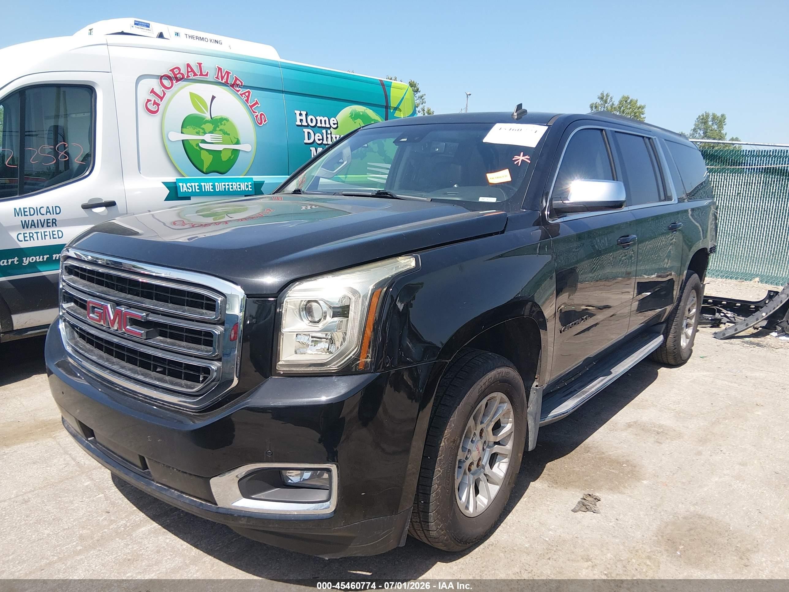 2015 Gmc Yukon Xl 1500 Slt Black vin: 1GKS2HKC7FR123845