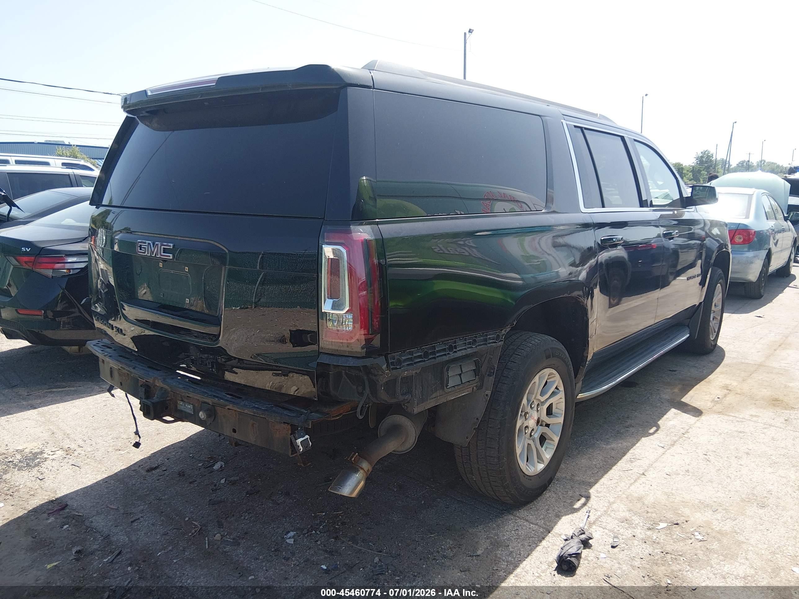 2015 Gmc Yukon Xl 1500 Slt Black vin: 1GKS2HKC7FR123845