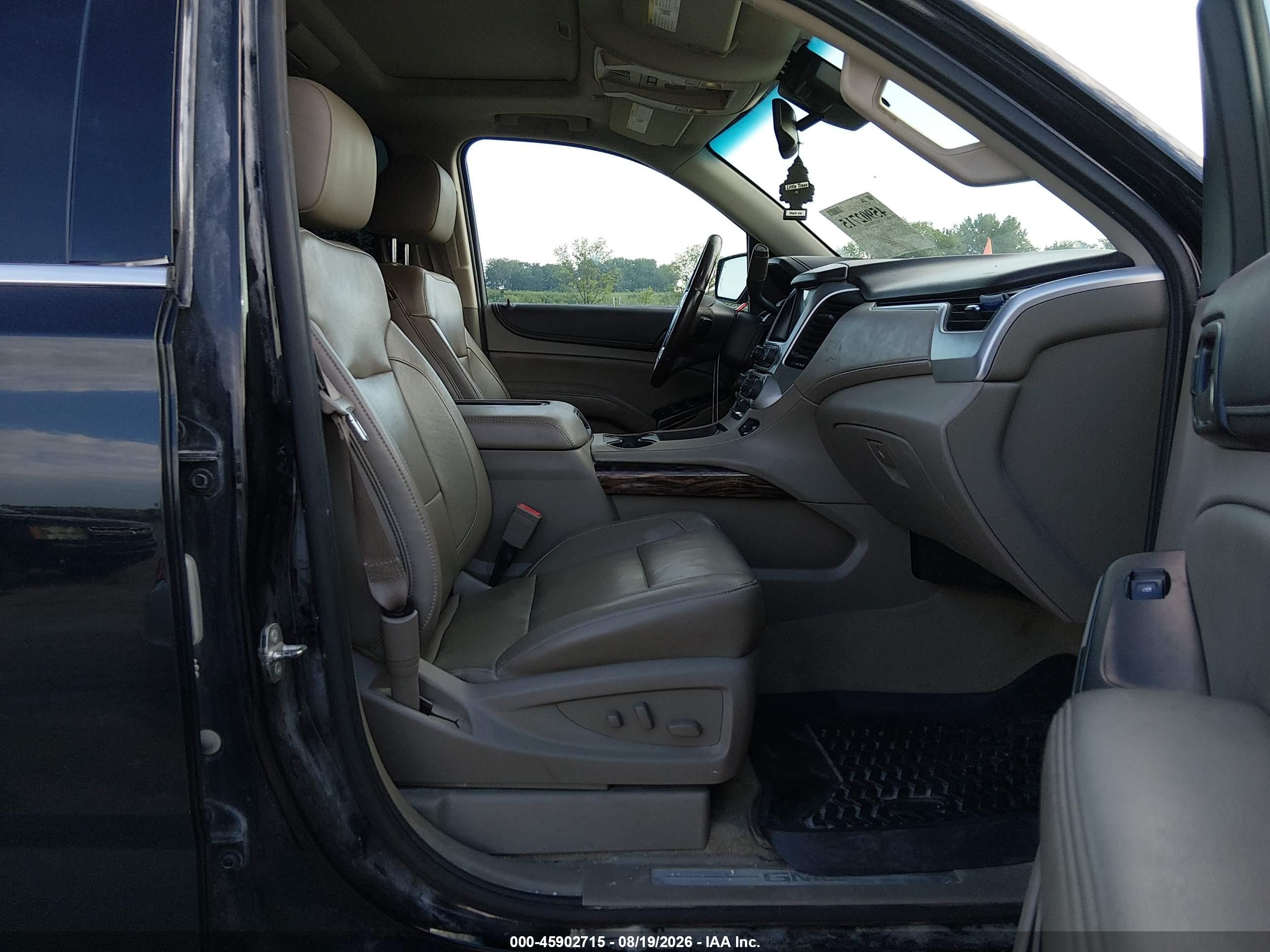 2015 Gmc Yukon Xl 1500 Slt Black vin: 1GKS2HKC7FR571194