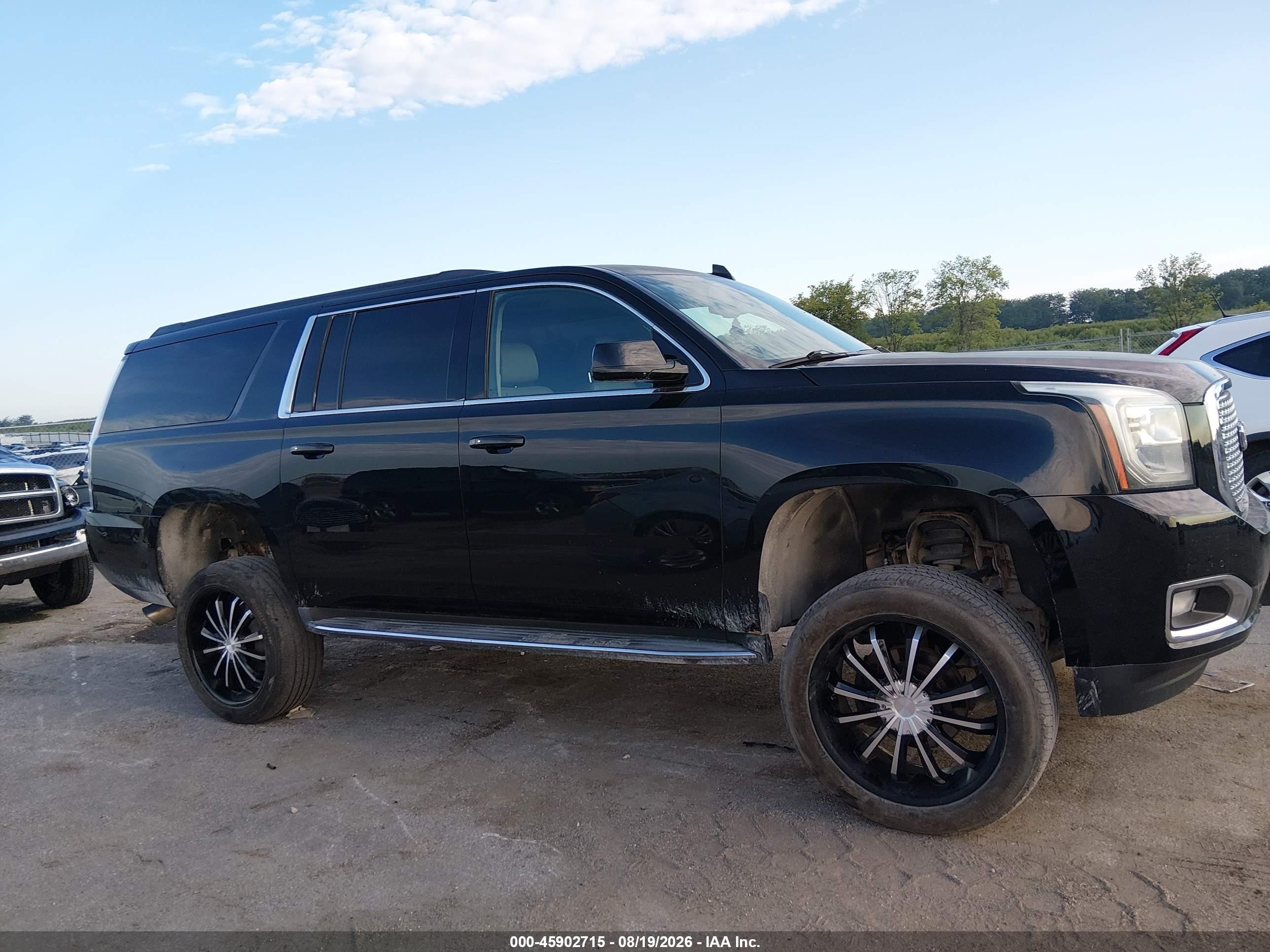 2015 Gmc Yukon Xl 1500 Slt Black vin: 1GKS2HKC7FR571194