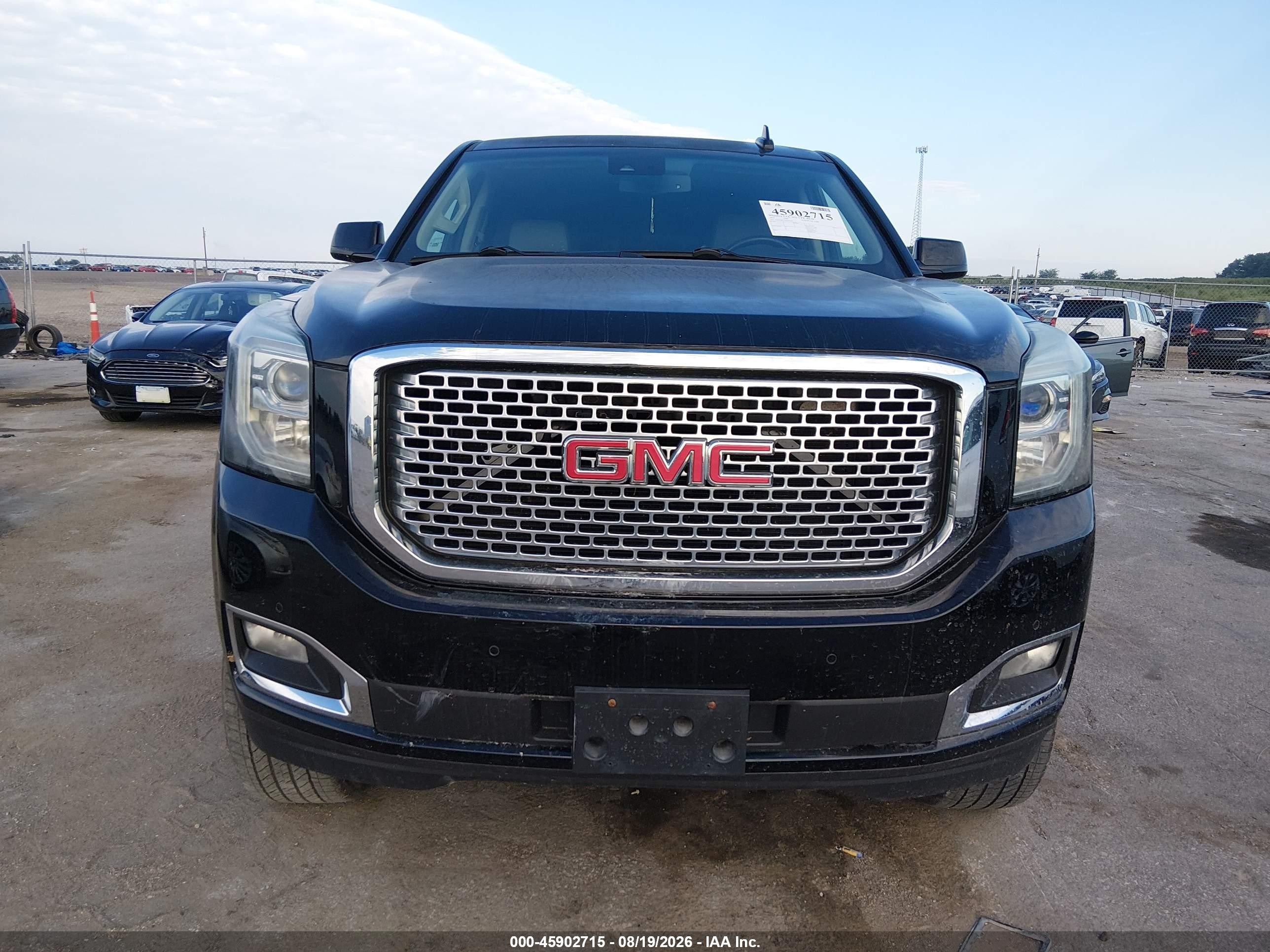 2015 Gmc Yukon Xl 1500 Slt Black vin: 1GKS2HKC7FR571194