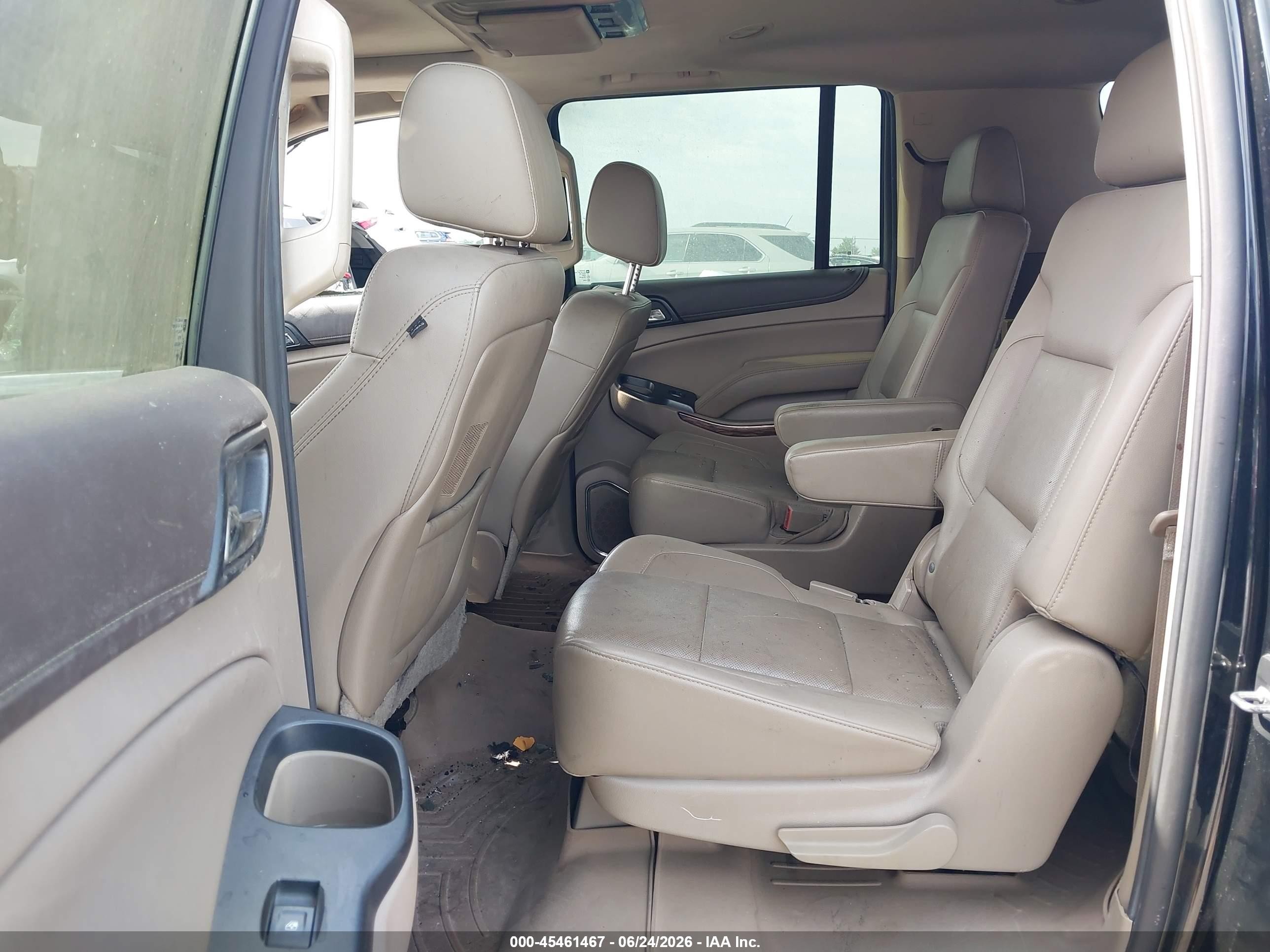 2015 Gmc Yukon Xl 1500 Slt Black vin: 1GKS2HKC9FR113544