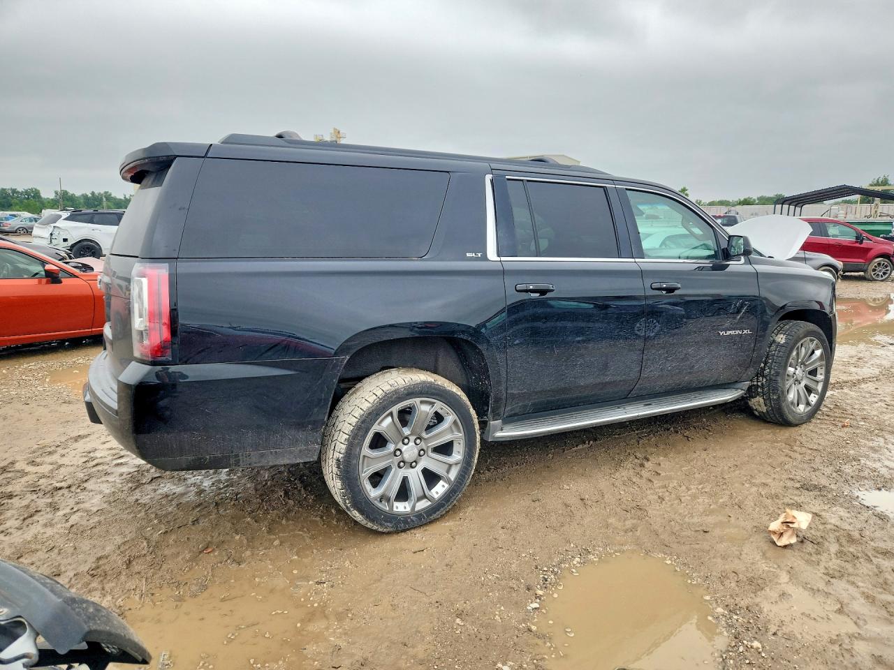 2015 Gmc Yukon Xl K1500 Slt Black vin: 1GKS2HKC9FR674892