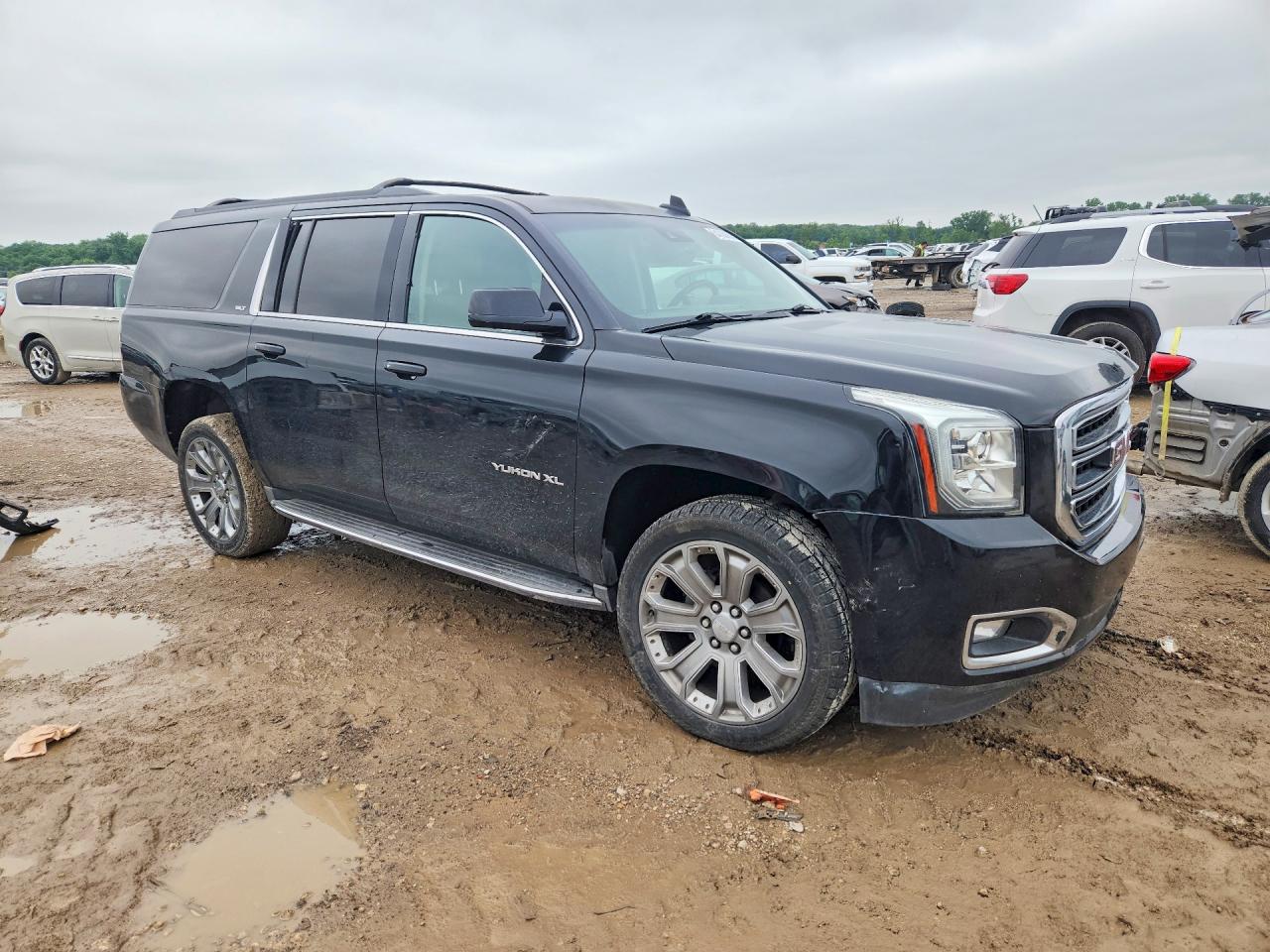 2015 Gmc Yukon Xl K1500 Slt Black vin: 1GKS2HKC9FR674892