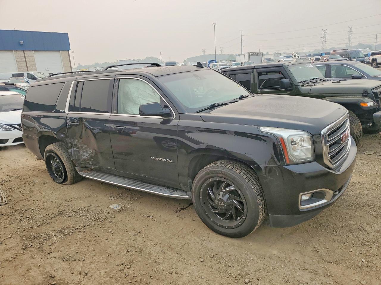 2015 Gmc Yukon Xl K1500 Slt Black vin: 1GKS2HKCXFR567253