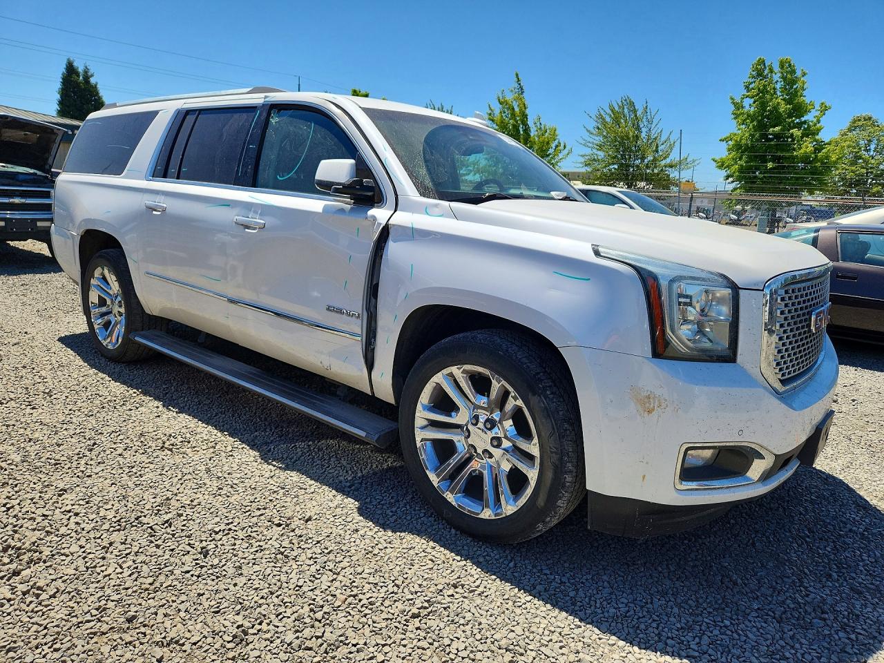 2016 Gmc Yukon Xl Denali White vin: 1GKS2HKJ6GR276118