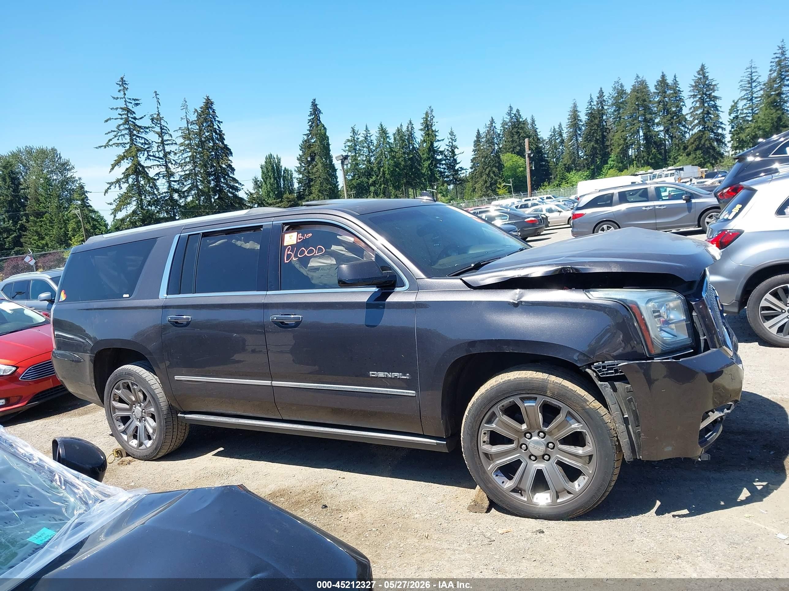2016 Gmc Yukon Xl Denali Серый vin: 1GKS2HKJXGR383706