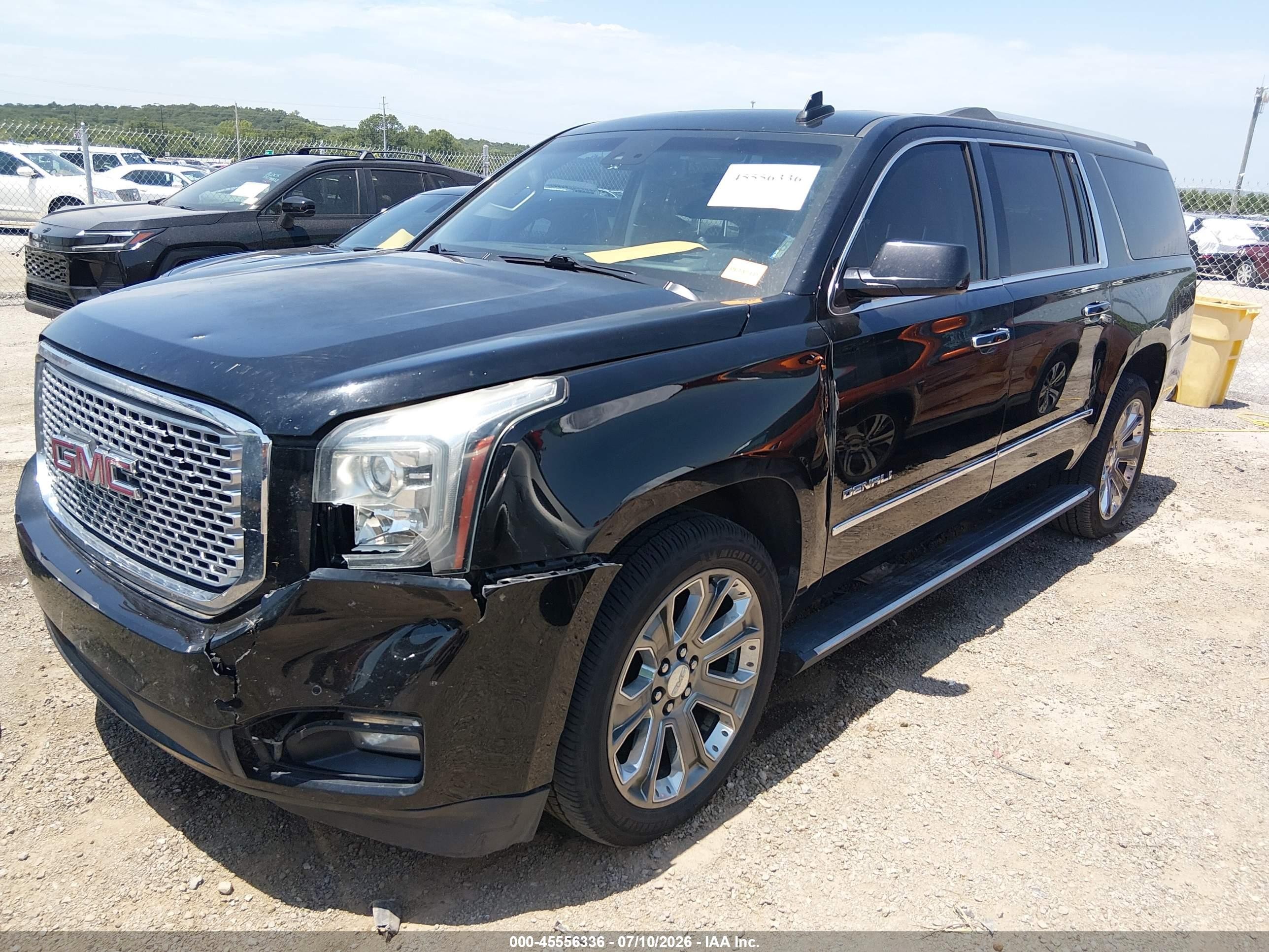 2015 Gmc Yukon Xl 1500 Denali Черный vin: 1GKS2JKJ0FR568322