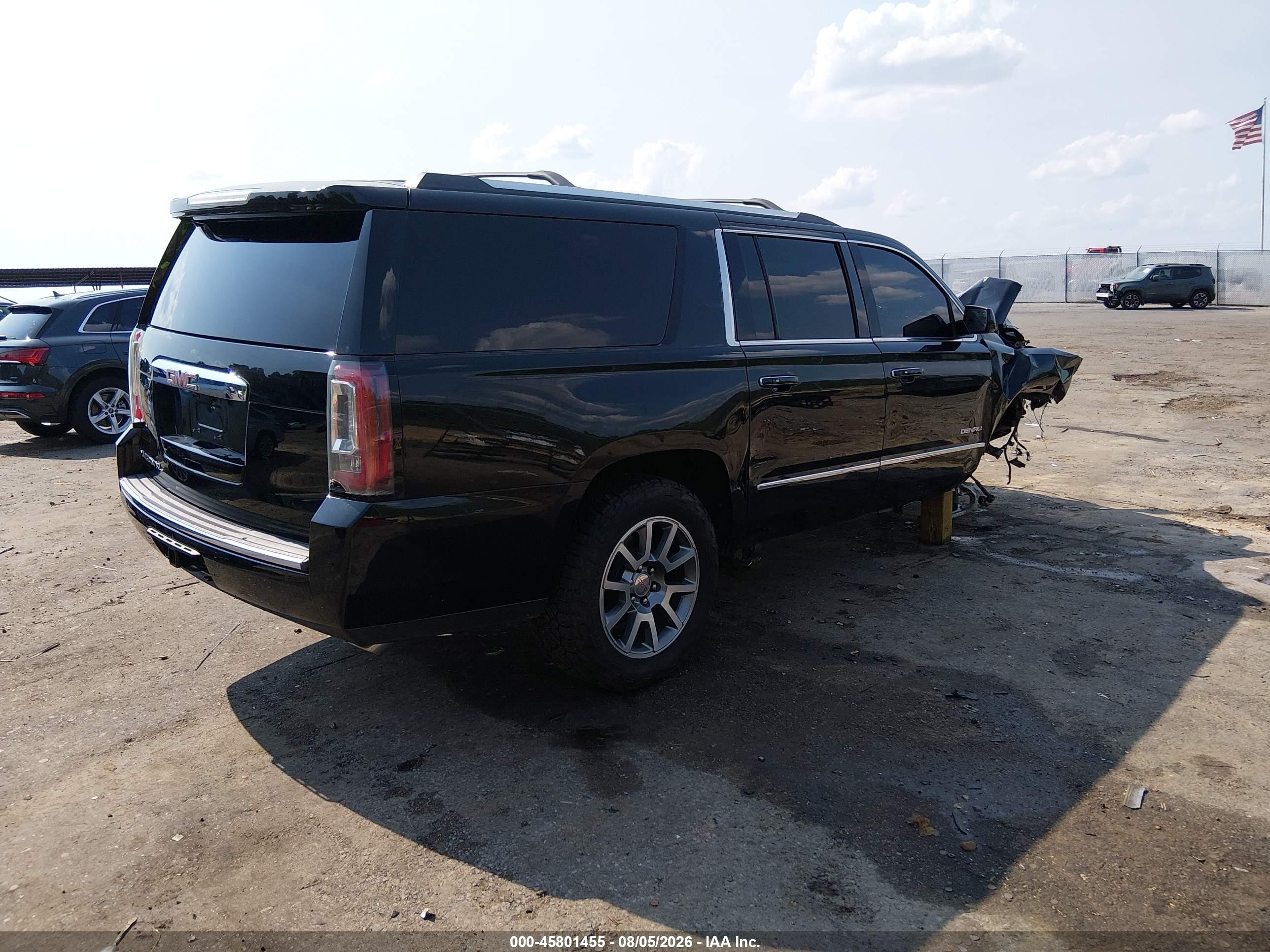 2015 Gmc Yukon Xl 1500 Denali Black vin: 1GKS2JKJ0FR587470
