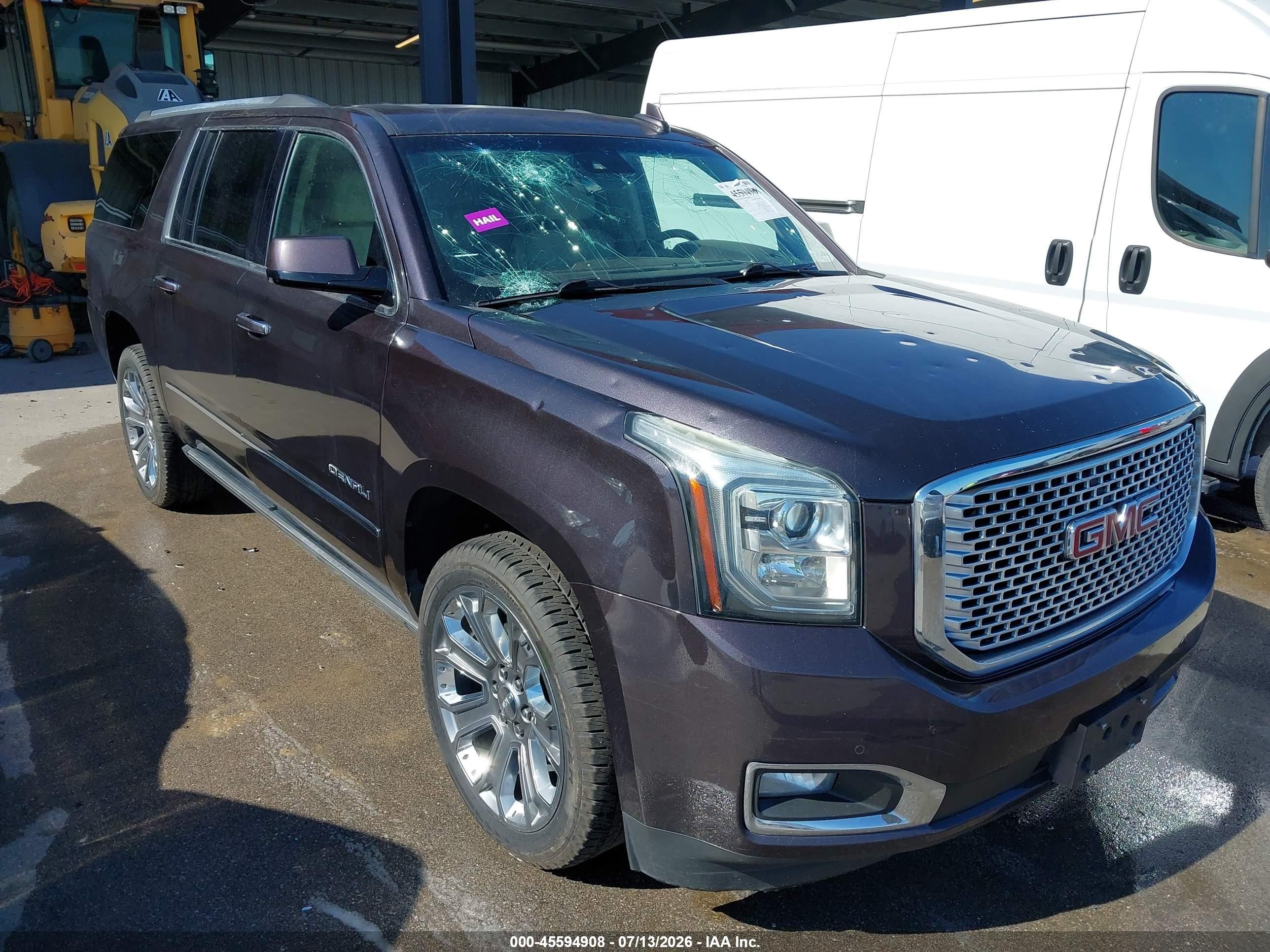 2015 Gmc Yukon Xl 1500 Denali Gray vin: 1GKS2JKJ1FR682376