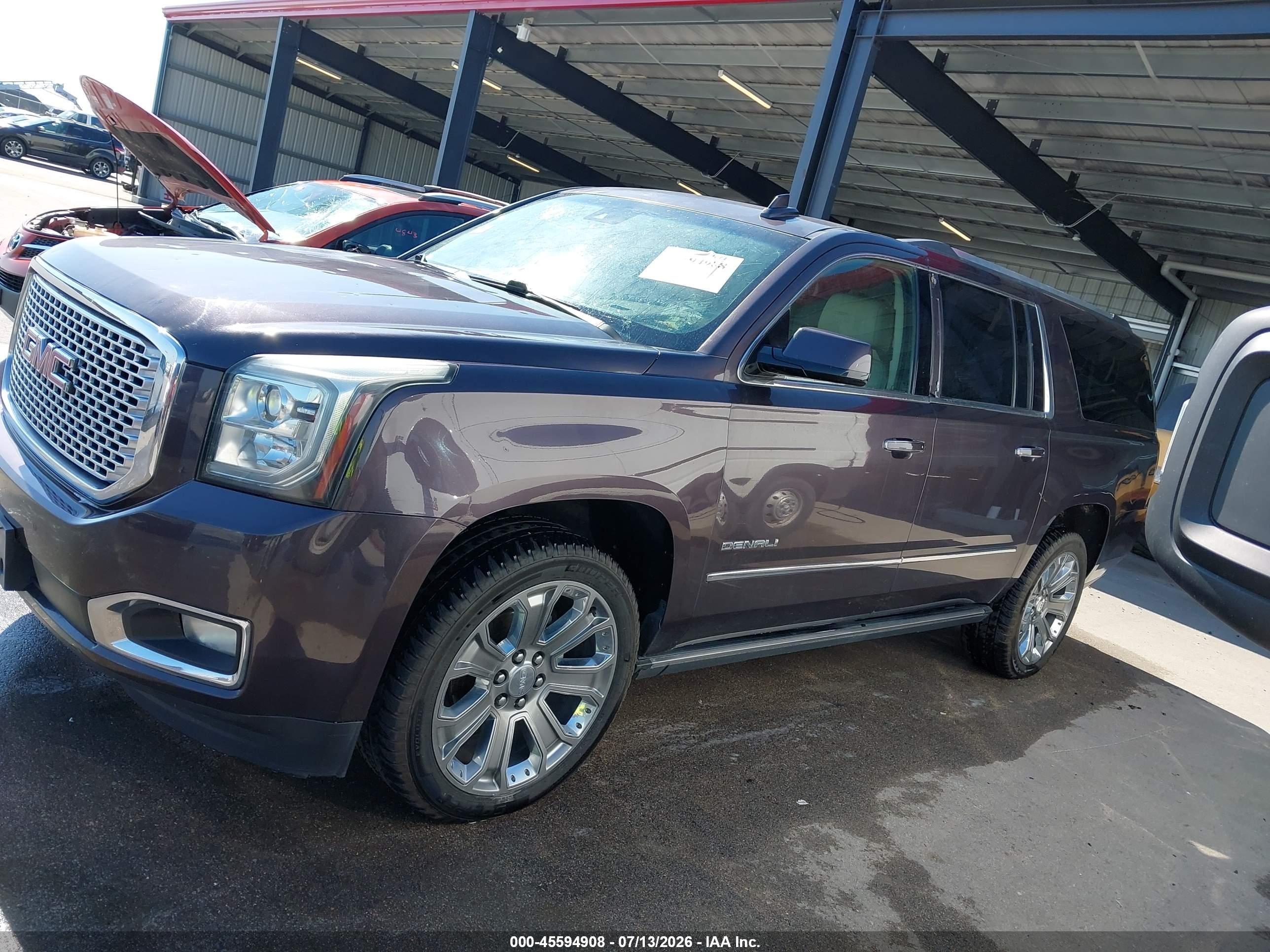 2015 Gmc Yukon Xl 1500 Denali Gray vin: 1GKS2JKJ1FR682376