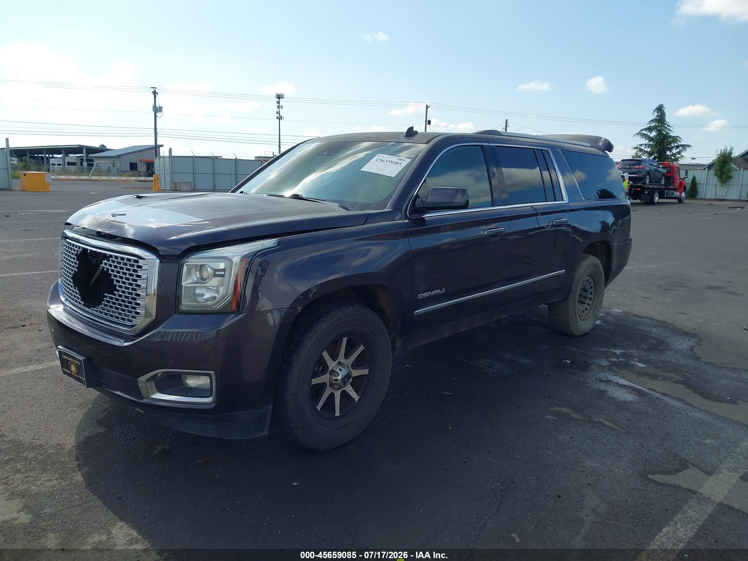 2015 Gmc Yukon Xl 1500 Denali Фиолетовый vin: 1GKS2JKJ3FR254129