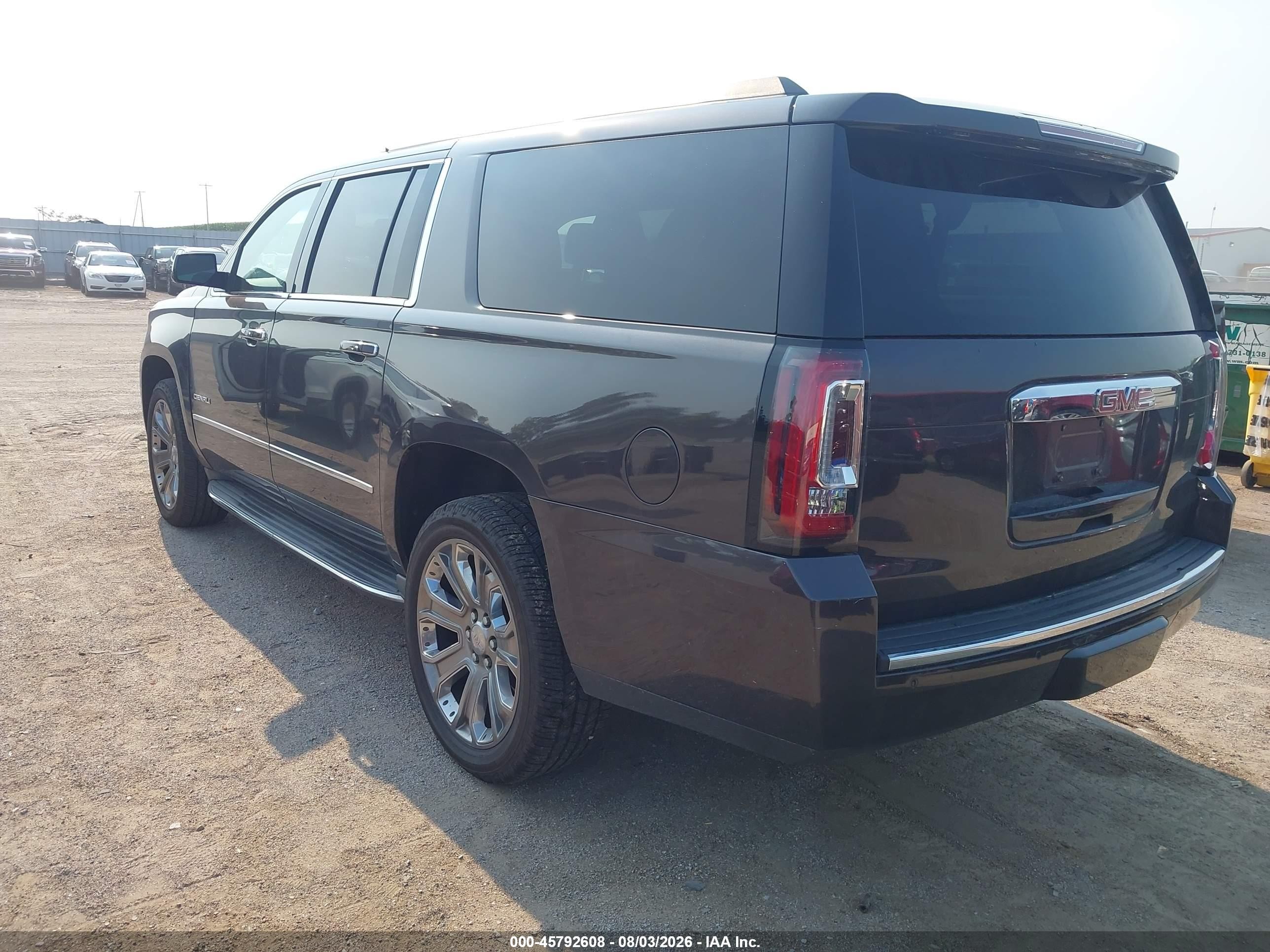 2015 Gmc Yukon Xl 1500 Denali Black vin: 1GKS2JKJ5FR280120