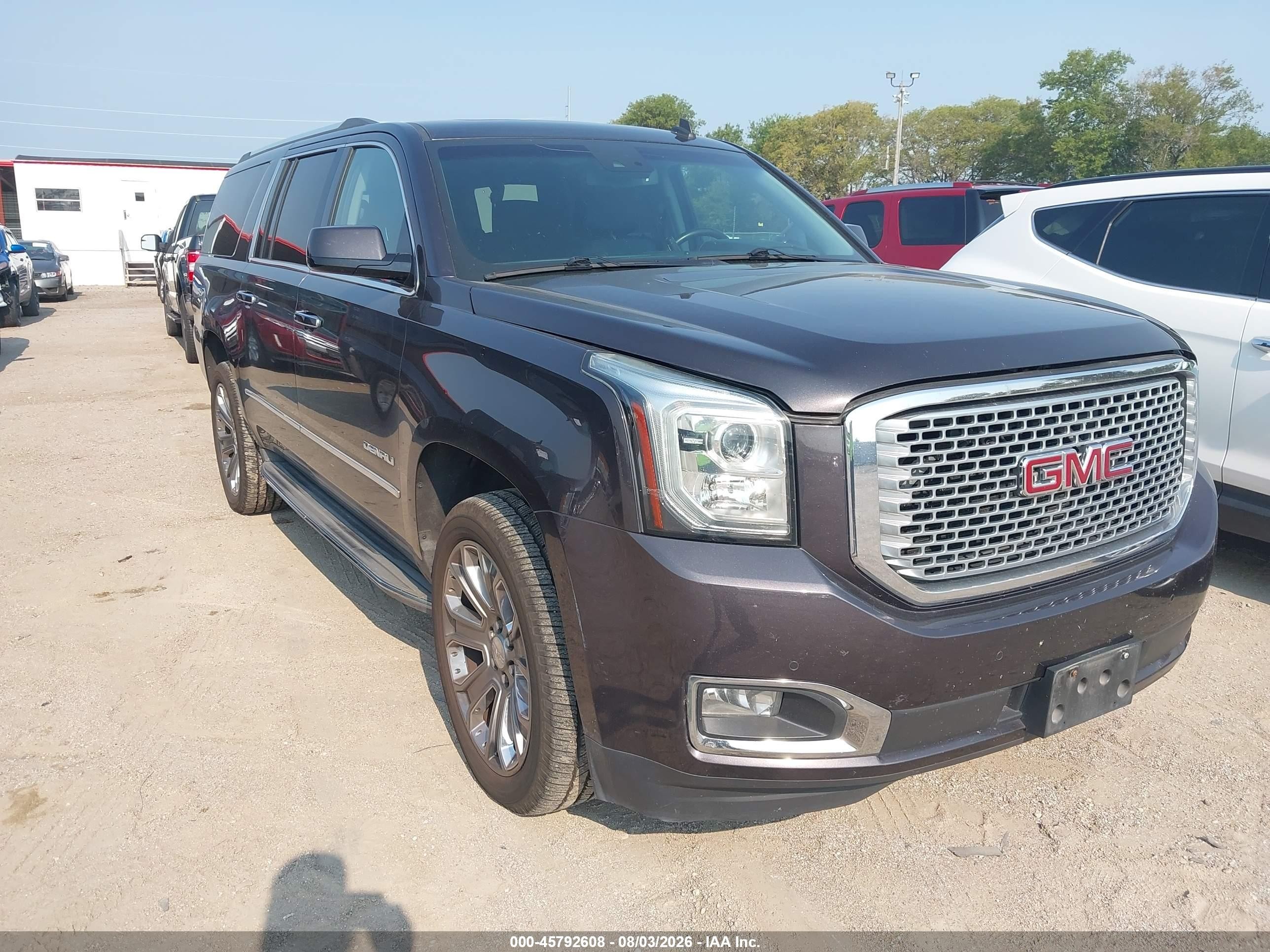 2015 Gmc Yukon Xl 1500 Denali Black vin: 1GKS2JKJ5FR280120