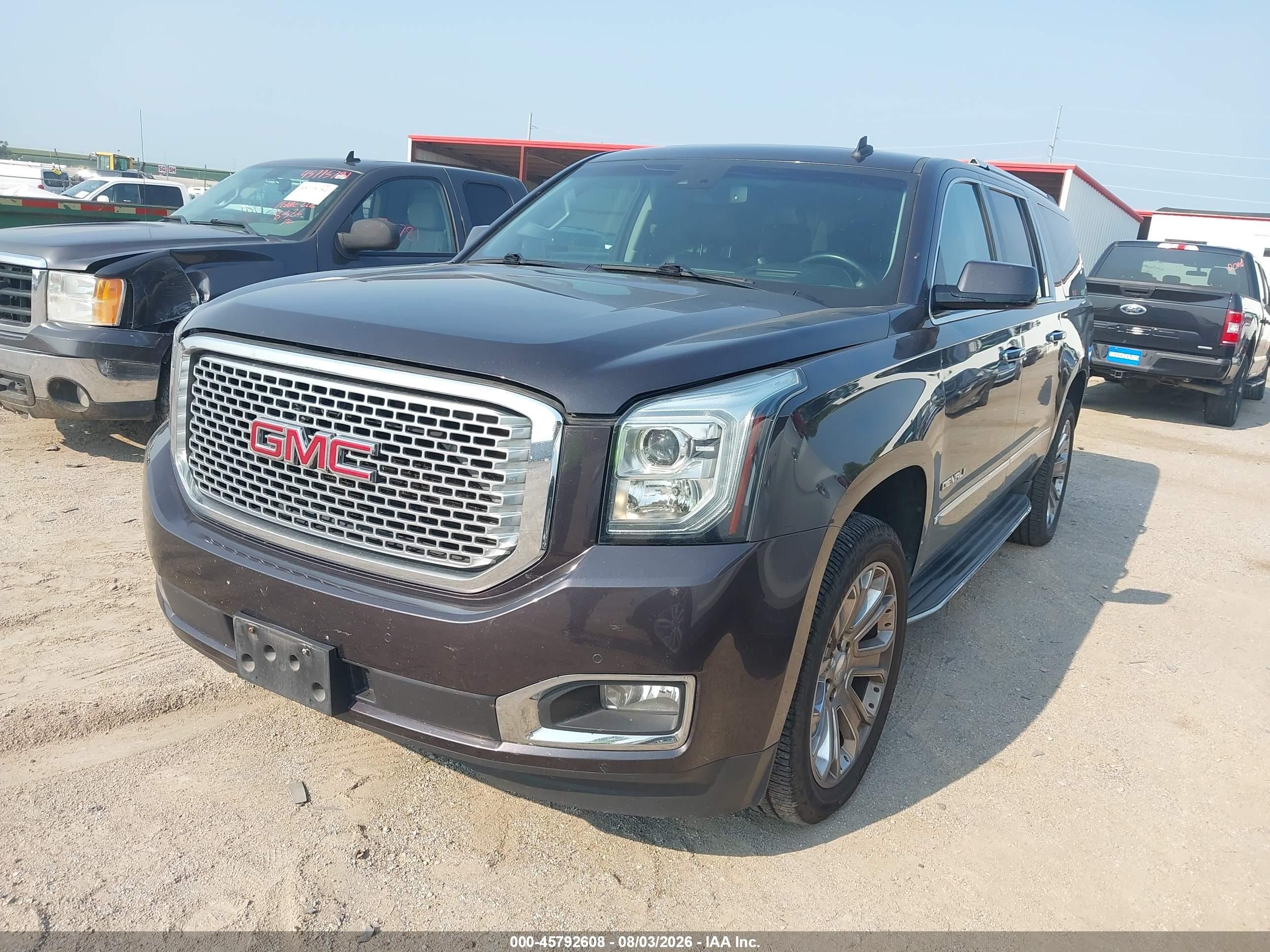 2015 Gmc Yukon Xl 1500 Denali Black vin: 1GKS2JKJ5FR280120
