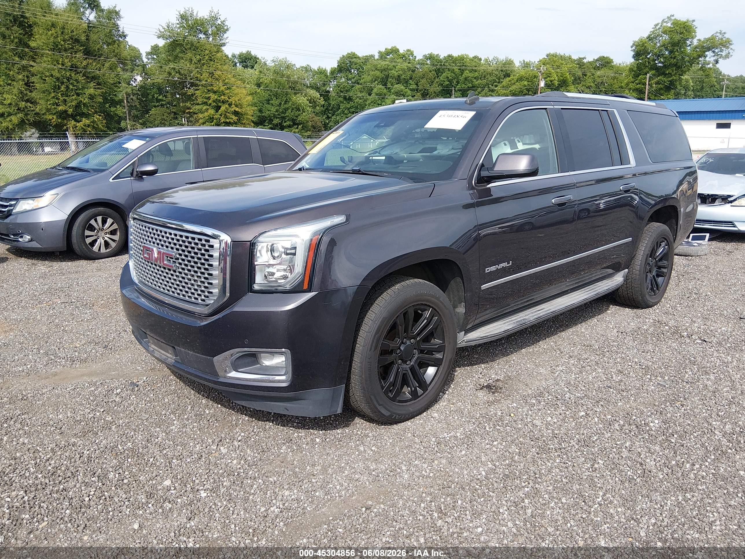 2015 Gmc Yukon Xl 1500 Denali Gray vin: 1GKS2JKJ6FR182679