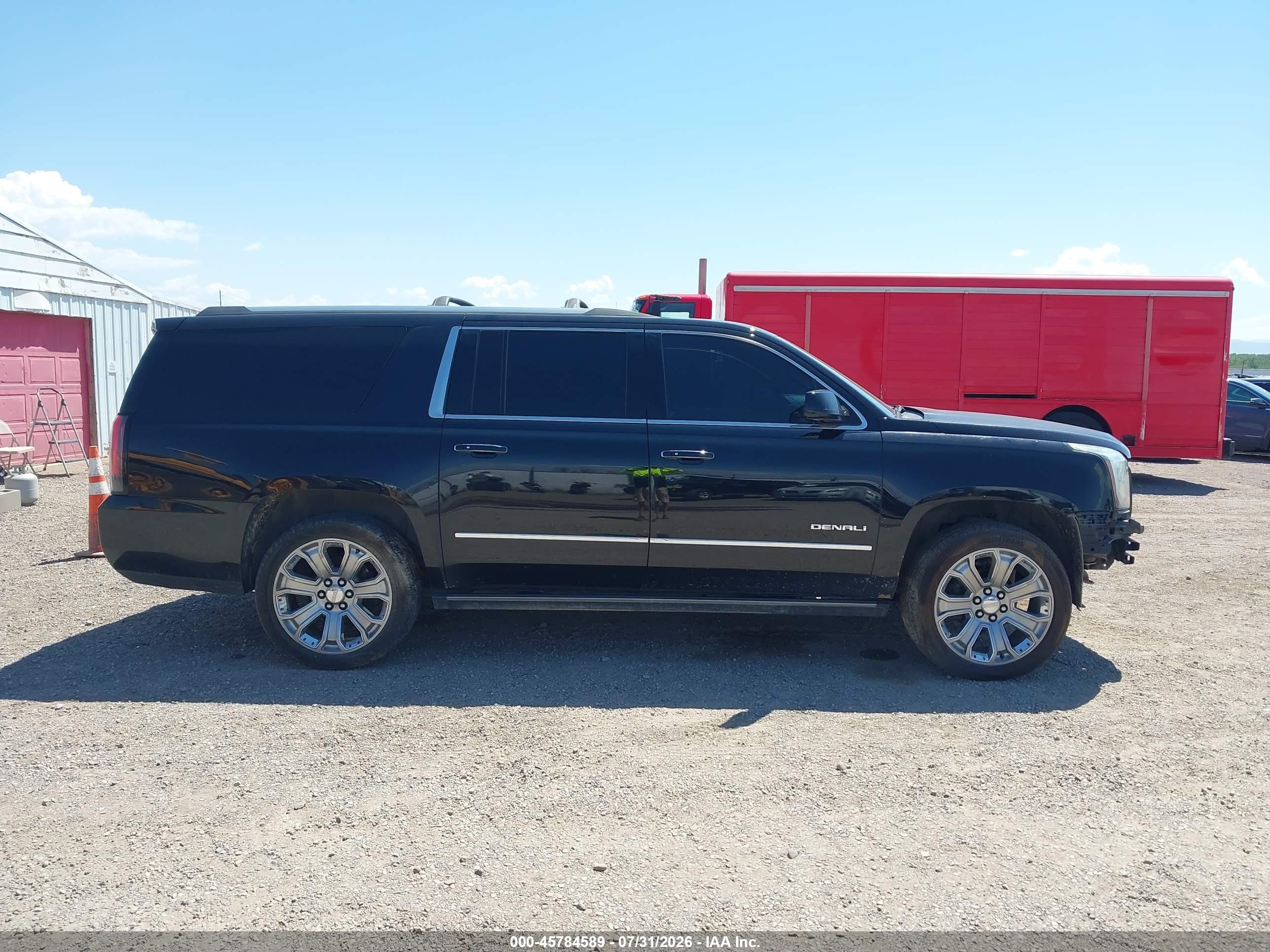2015 Gmc Yukon Xl 1500 Denali Black vin: 1GKS2JKJ8FR154253
