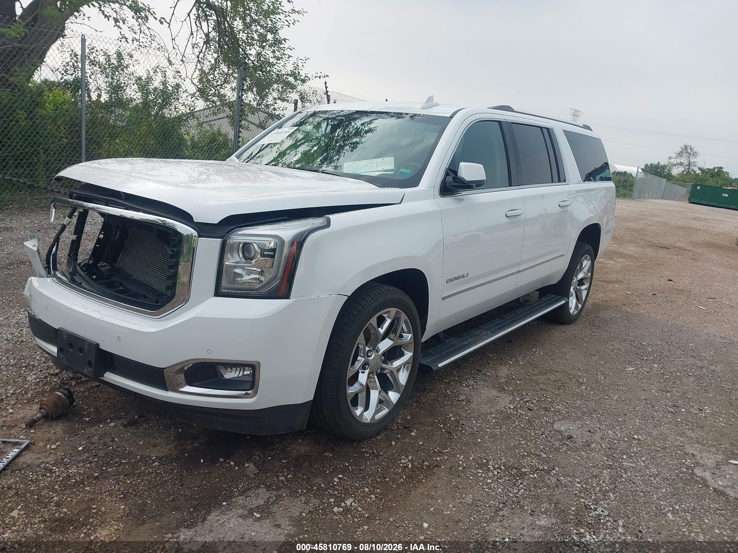 2015 Gmc Yukon Xl 1500 Denali White vin: 1GKS2JKJ8FR714983