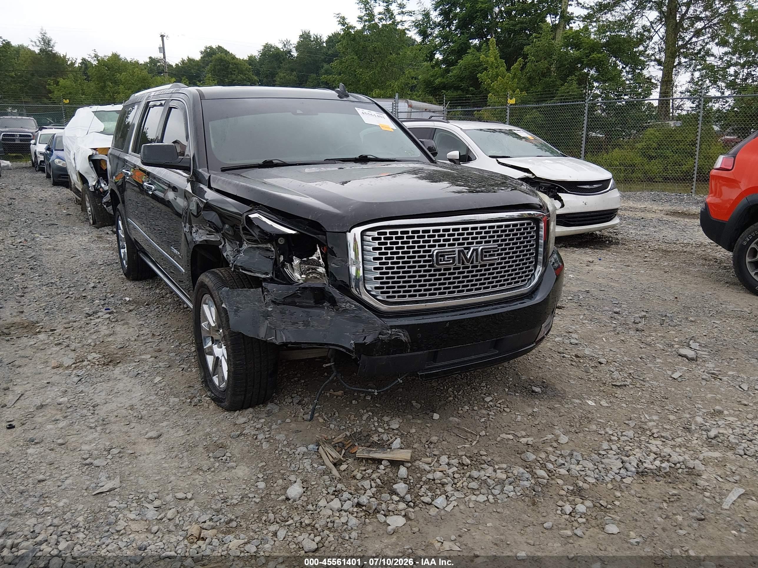 2015 Gmc Yukon Xl 1500 Denali Черный vin: 1GKS2JKJ9FR573423