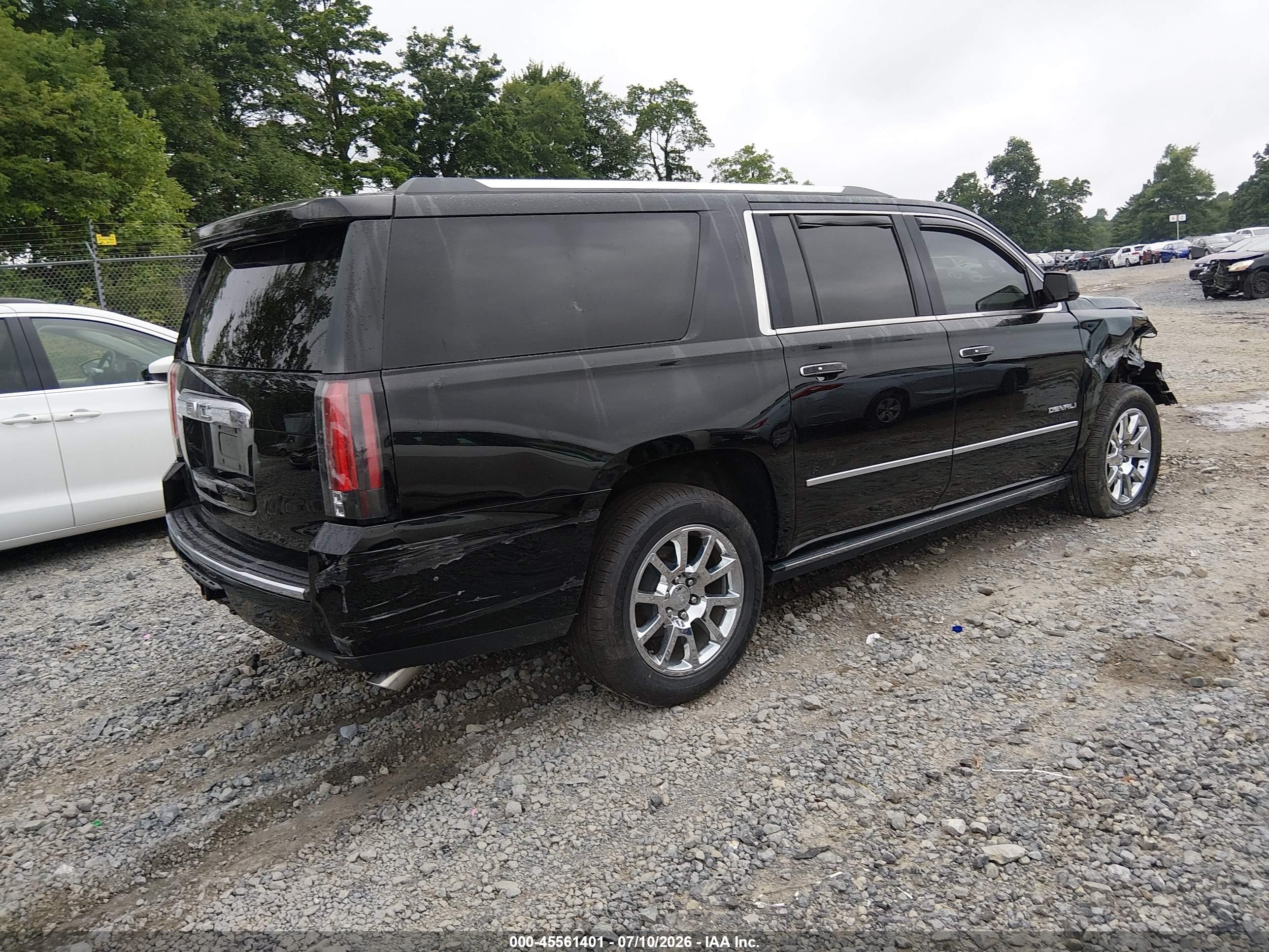 2015 Gmc Yukon Xl 1500 Denali Черный vin: 1GKS2JKJ9FR573423