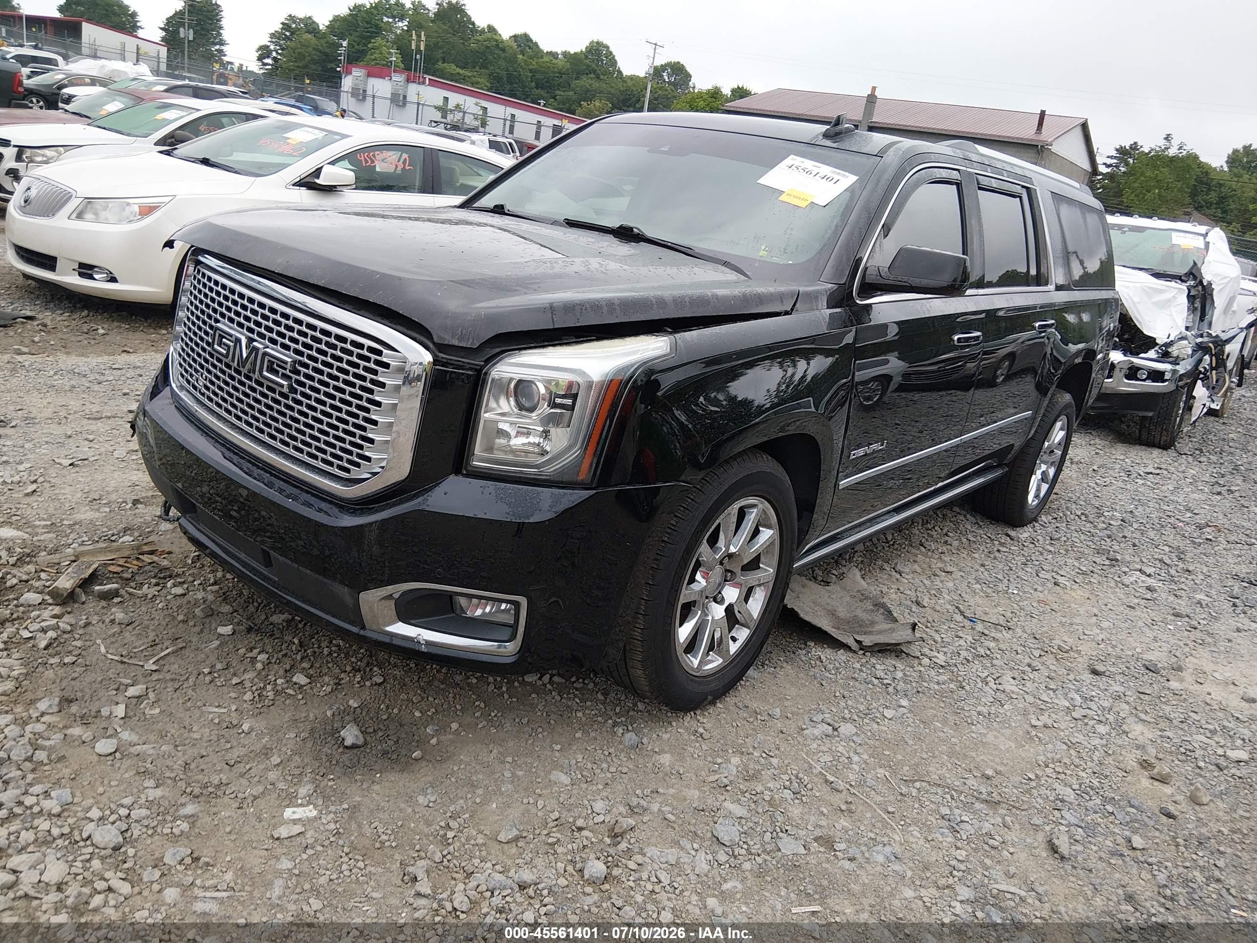 2015 Gmc Yukon Xl 1500 Denali Черный vin: 1GKS2JKJ9FR573423