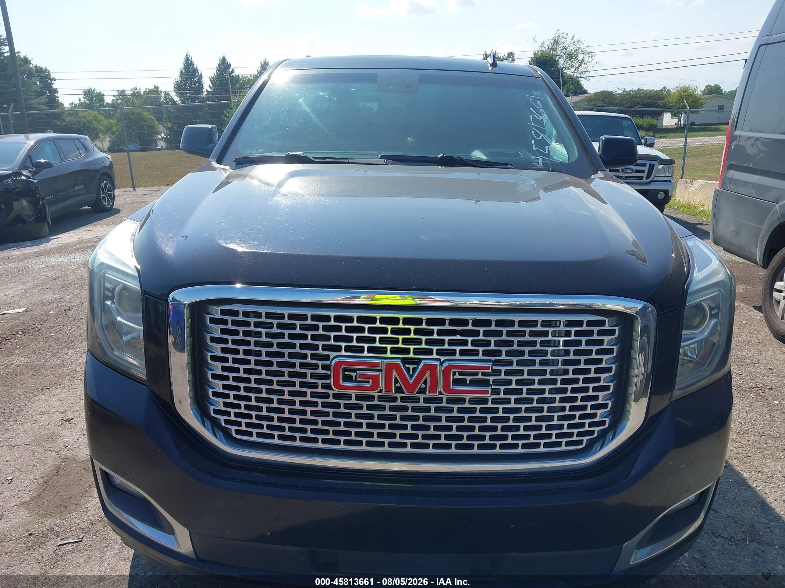 2015 Gmc Yukon Xl 1500 Denali Black vin: 1GKS2JKJXFR154349