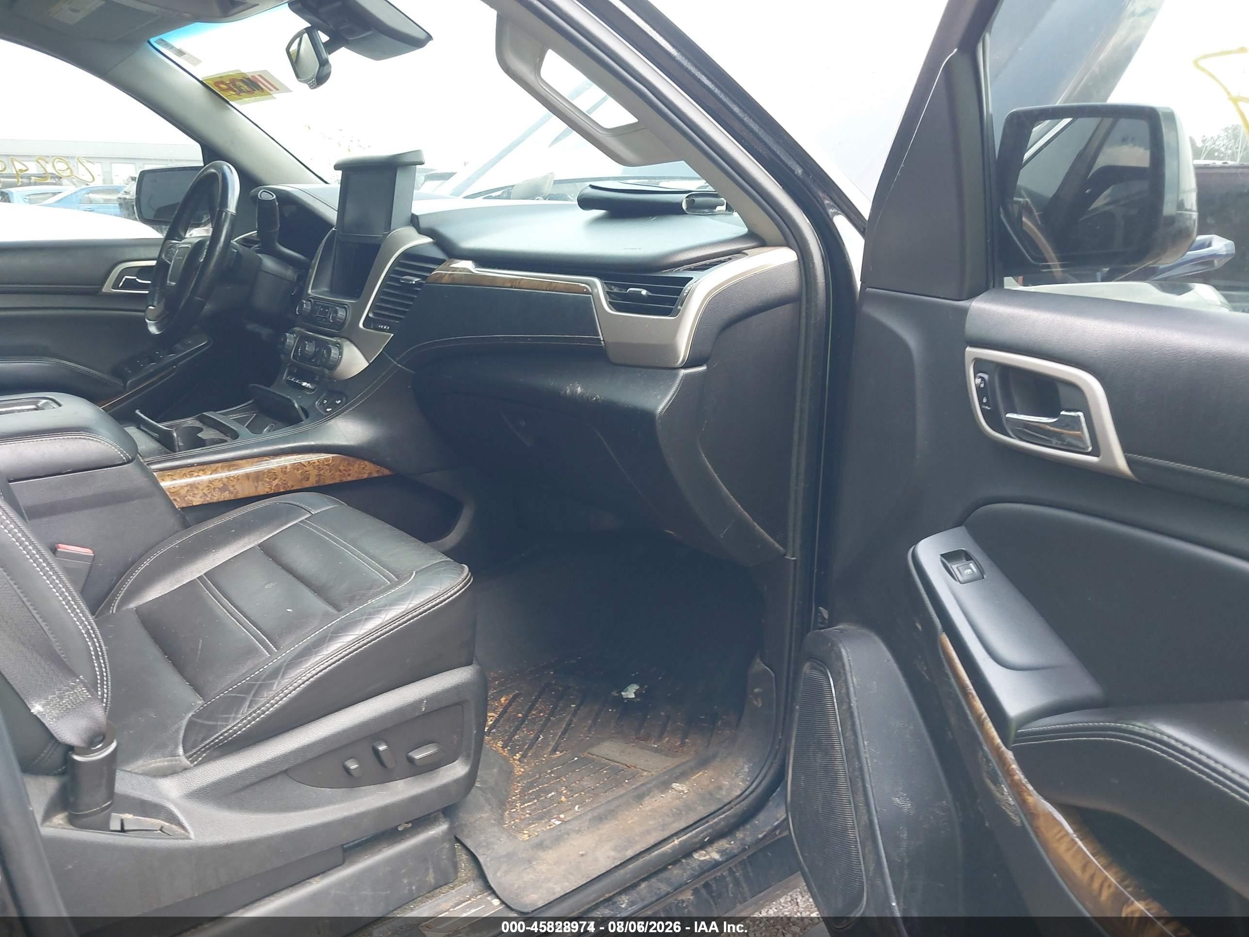 2015 Gmc Yukon Xl 1500 Denali Black vin: 1GKS2JKJXFR541774