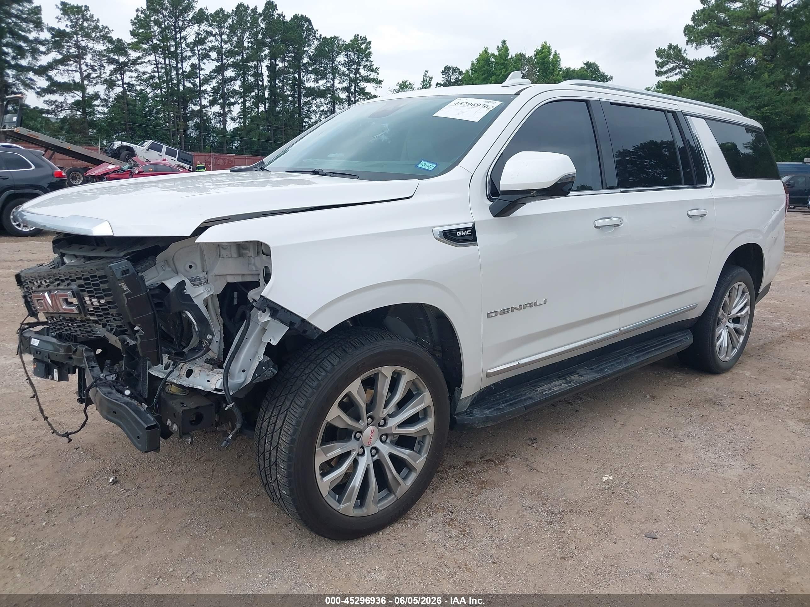 2023 Gmc Yukon Xl 4wd Denali White vin: 1GKS2JKL7PR265752