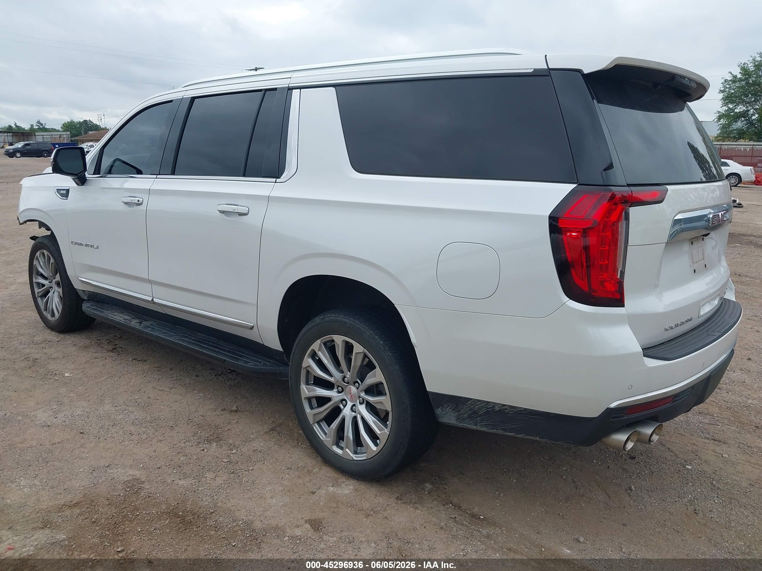 2023 Gmc Yukon Xl 4wd Denali White vin: 1GKS2JKL7PR265752