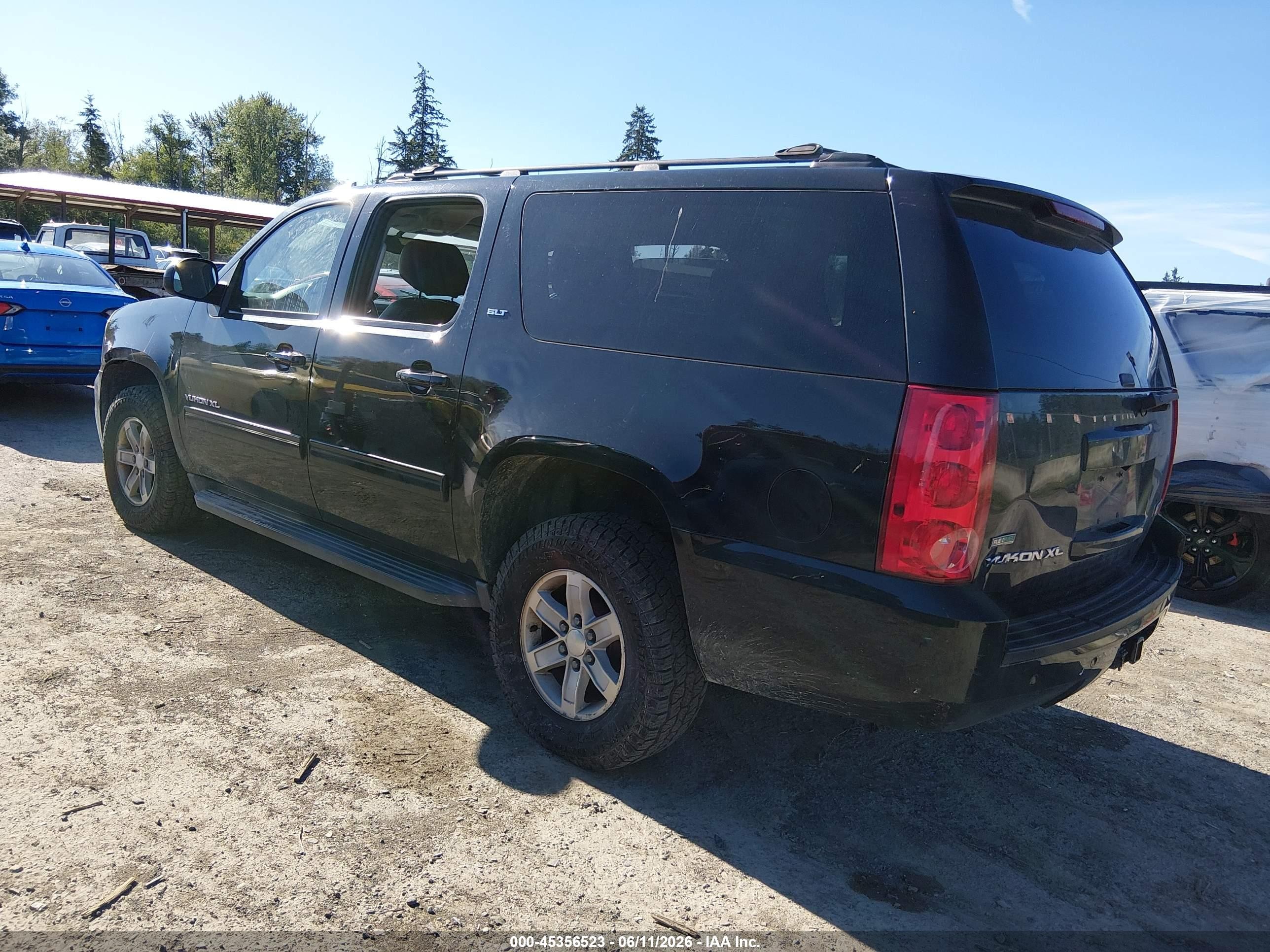 2012 Gmc Yukon Xl 1500 Slt Black vin: 1GKS2KE70CR162638