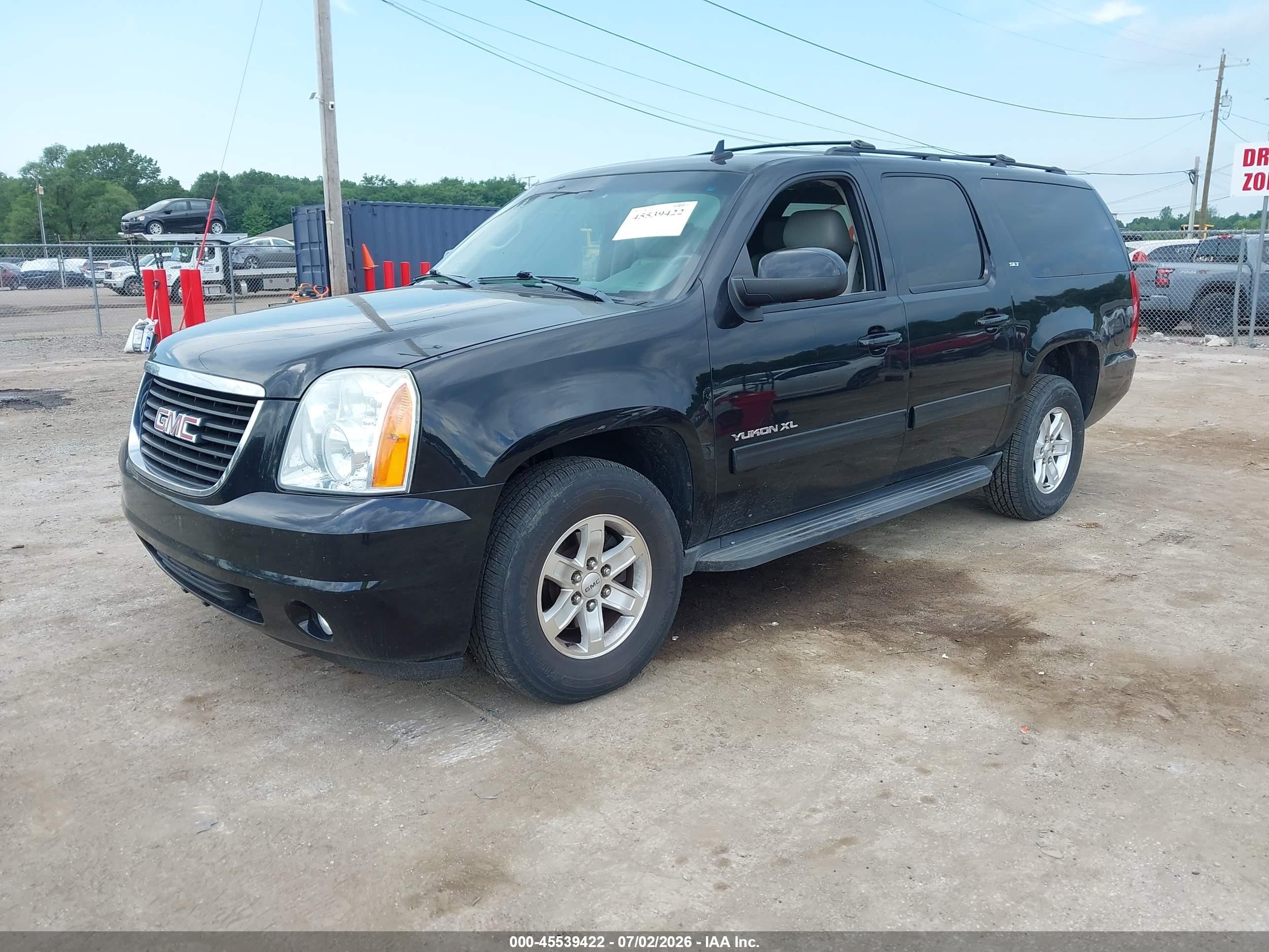 2012 Gmc Yukon Xl 1500 Slt Black vin: 1GKS2KE70CR224457
